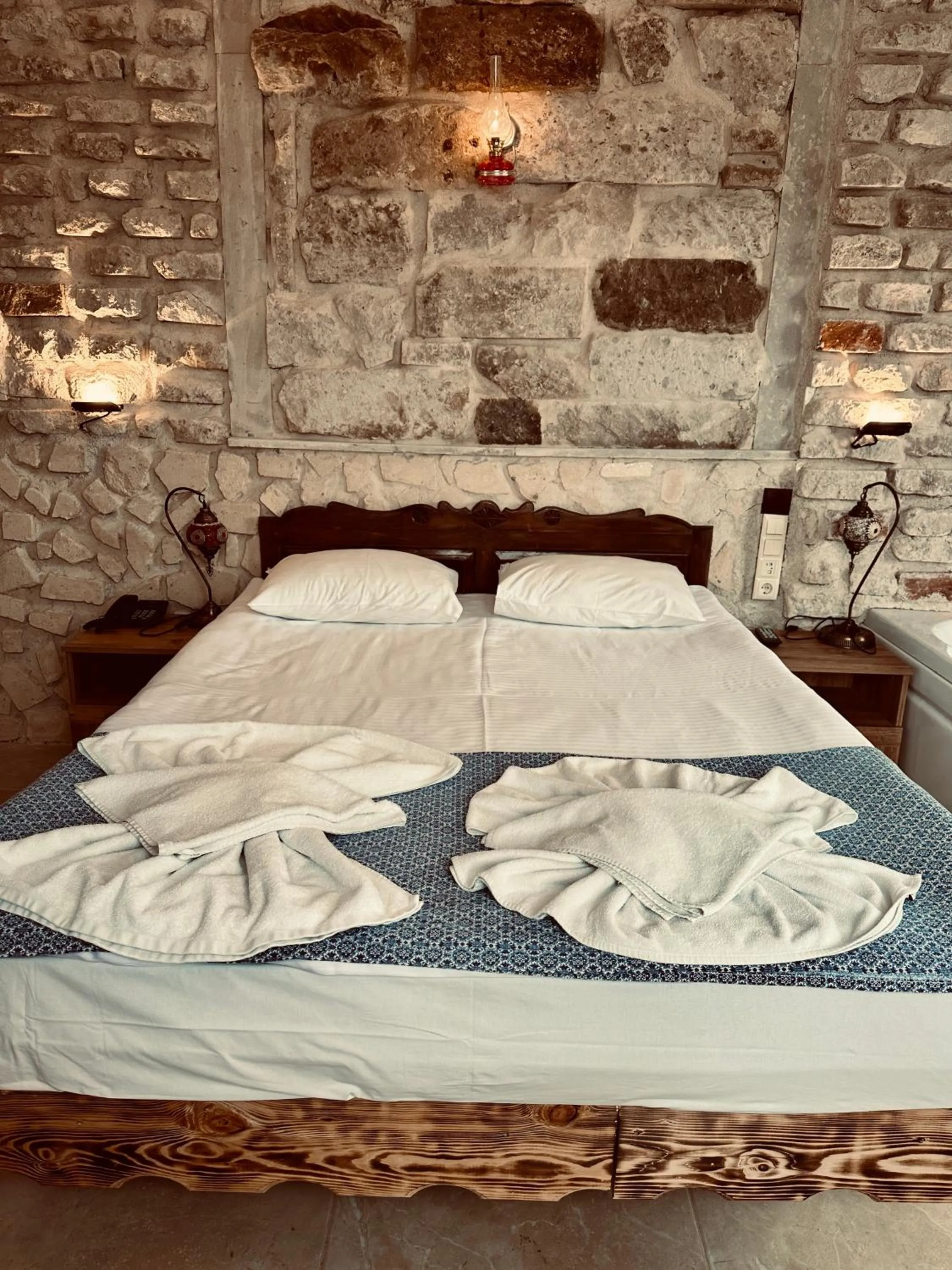 Bed in Aysultan Stone House