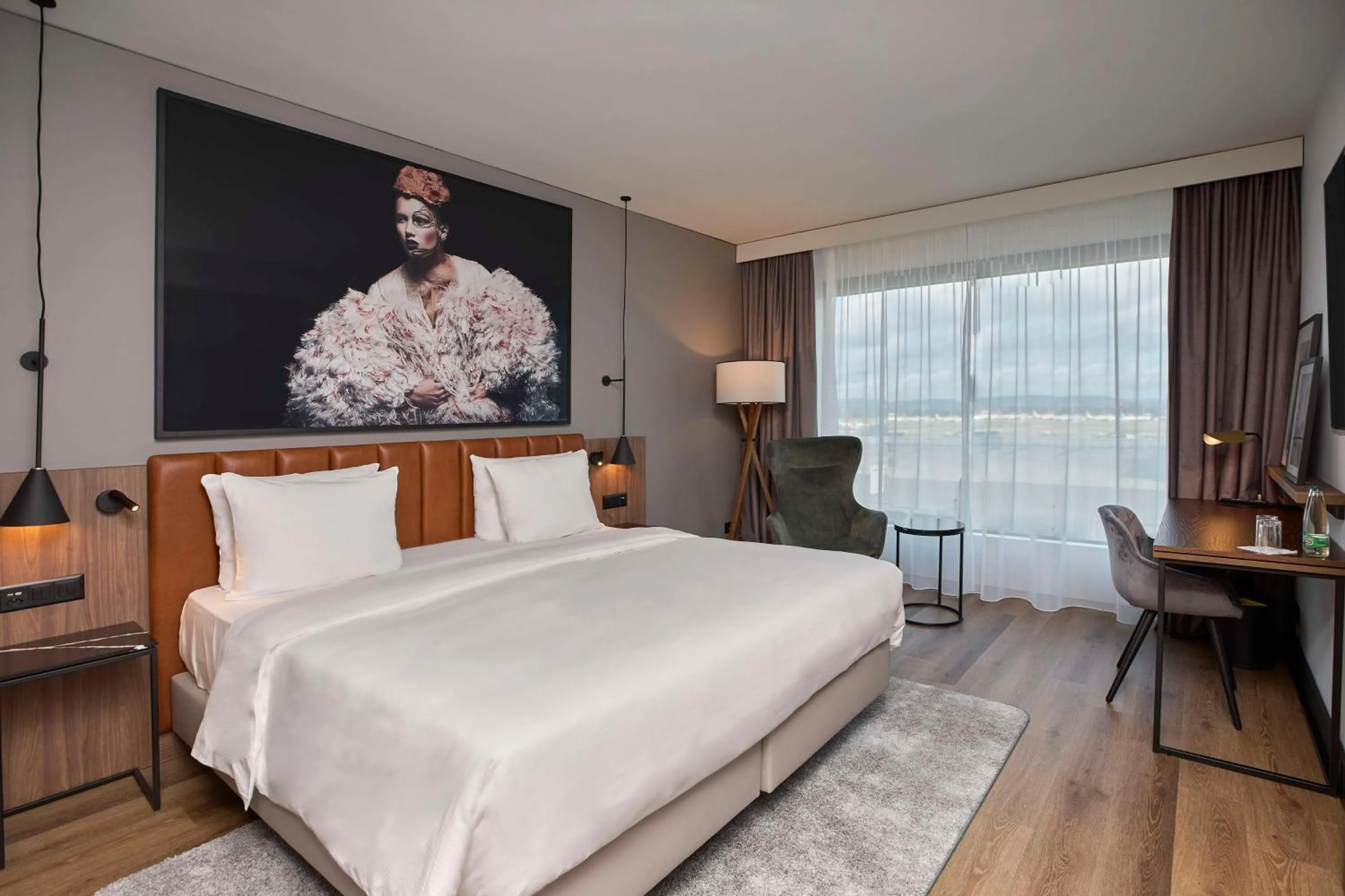 Bedroom, Bed in Radisson Blu Hotel Zurich Airport