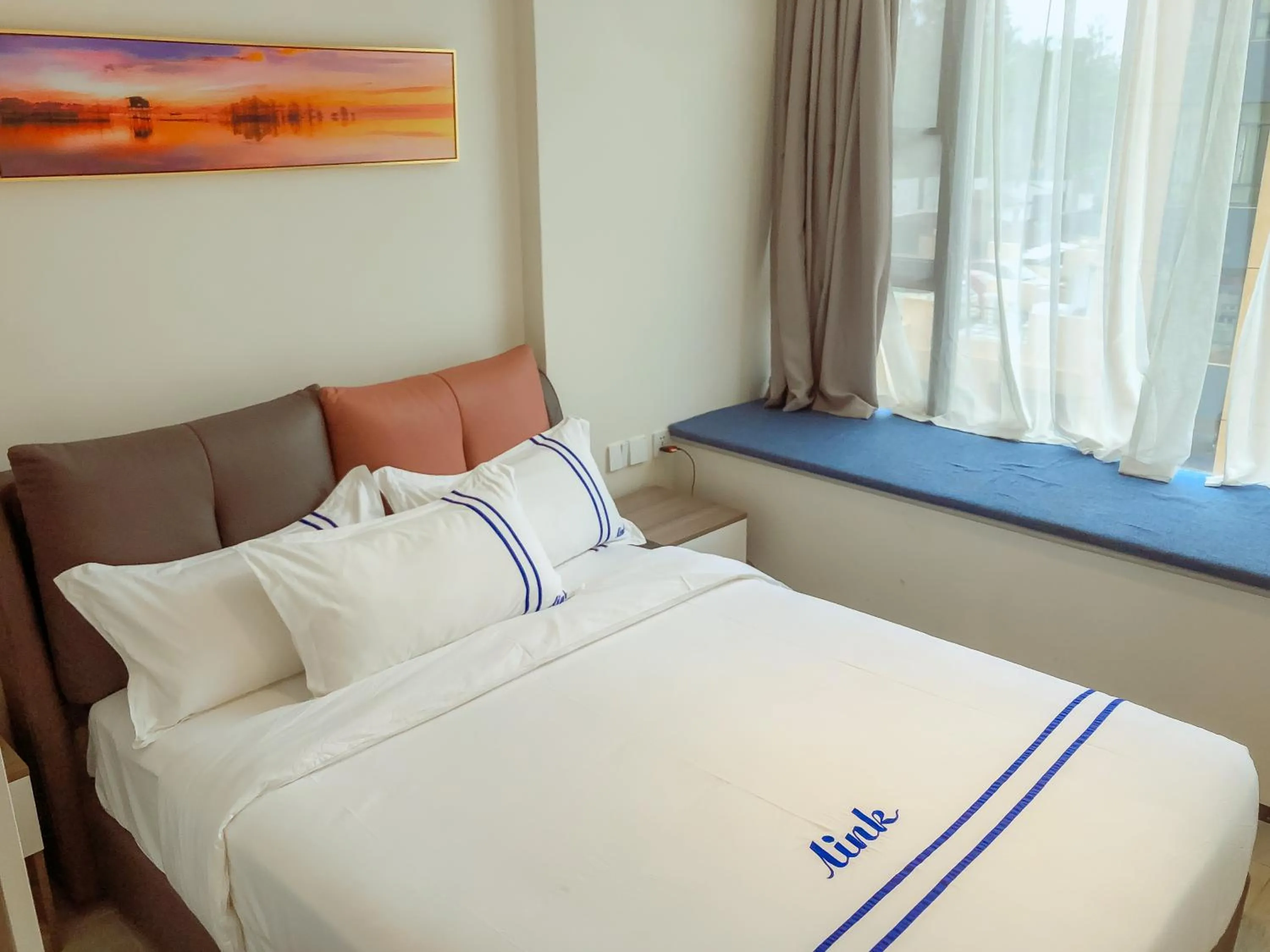 Bedroom, Bed in Rose Garden Private Apartment By LINK