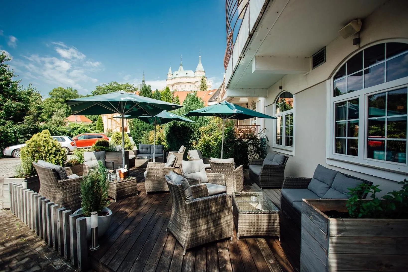 Balcony/Terrace in Hotel pod Zámkom
