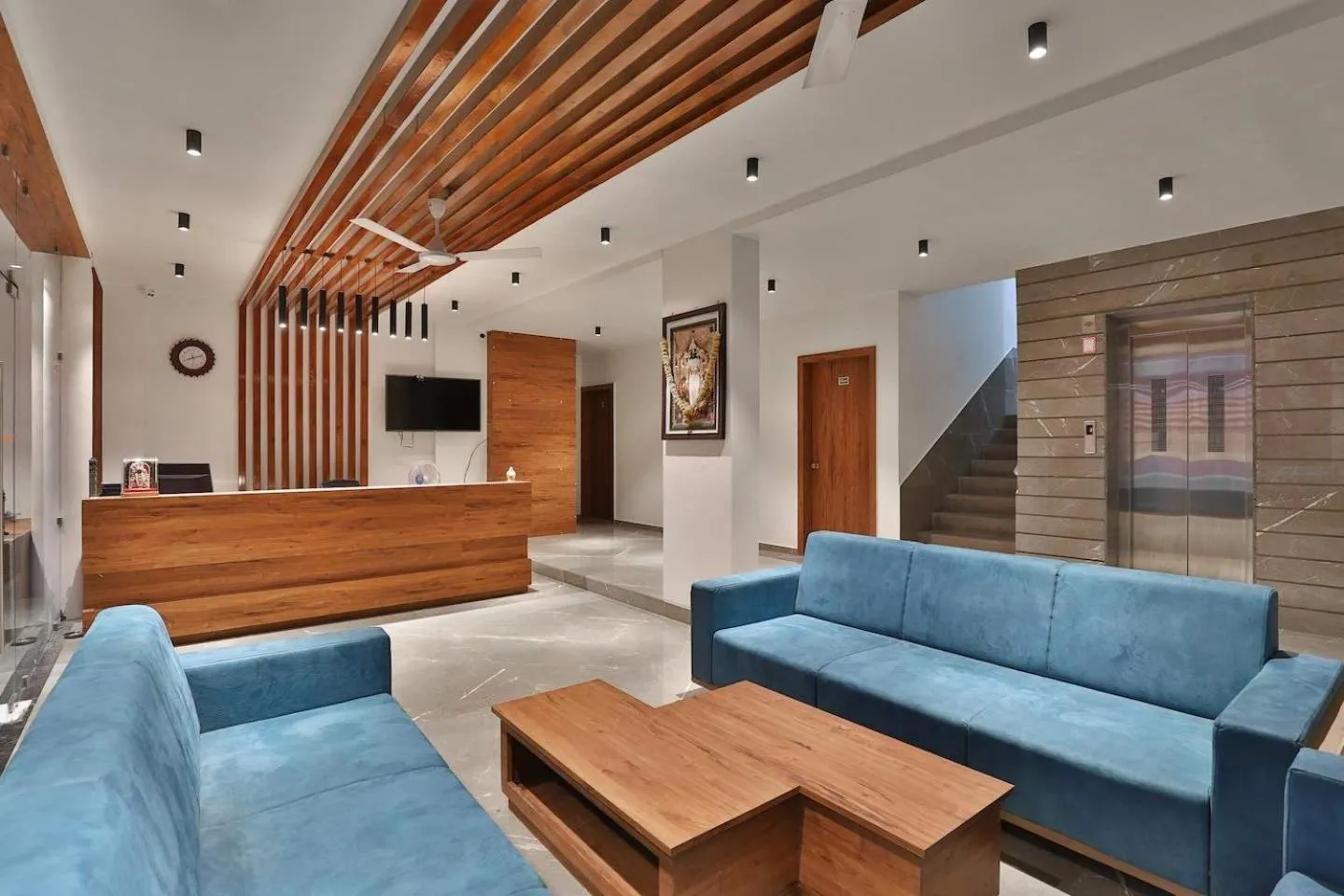 Seating area in Hotel Kuber