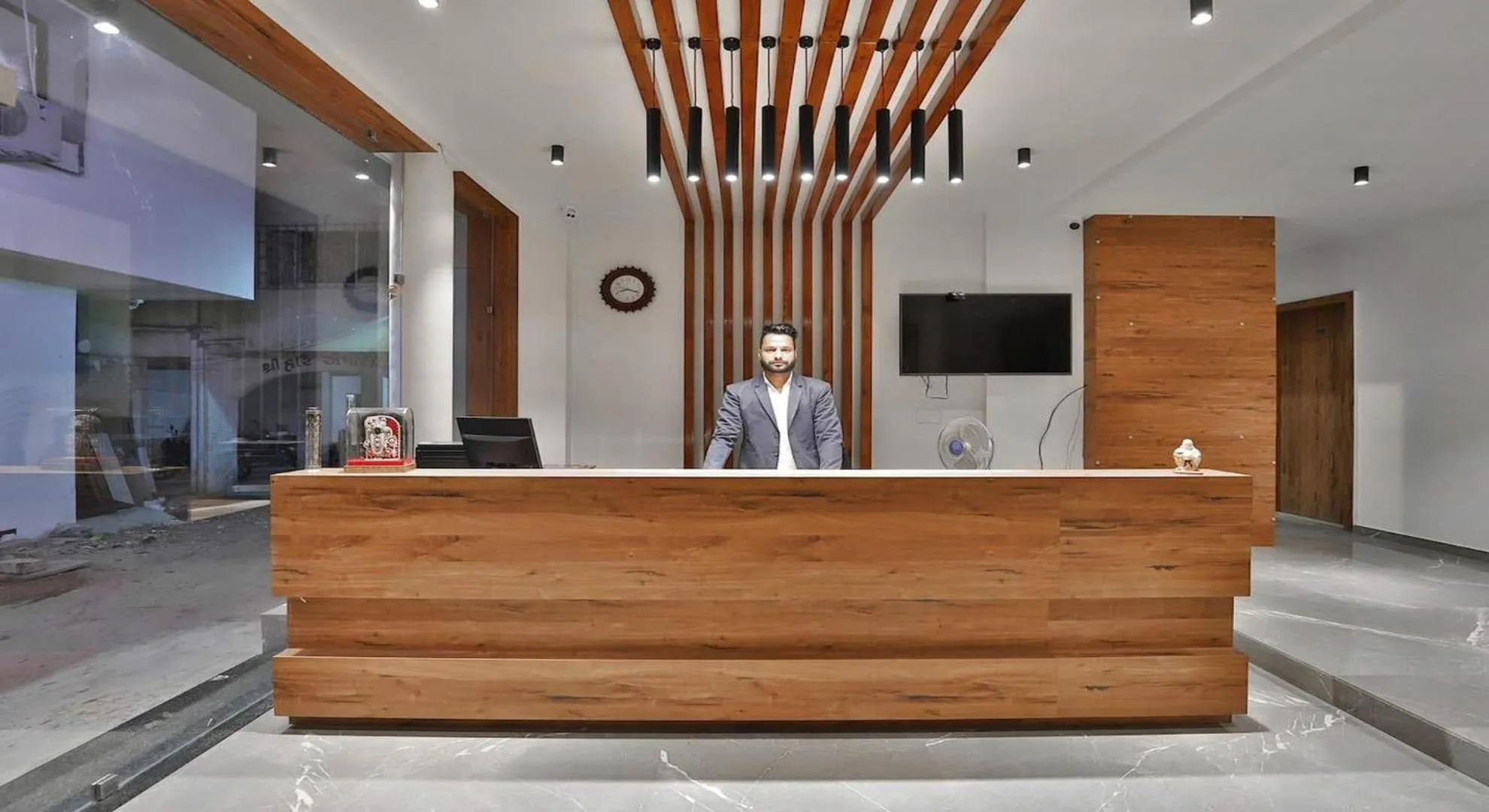 Lobby or reception in Hotel Kuber