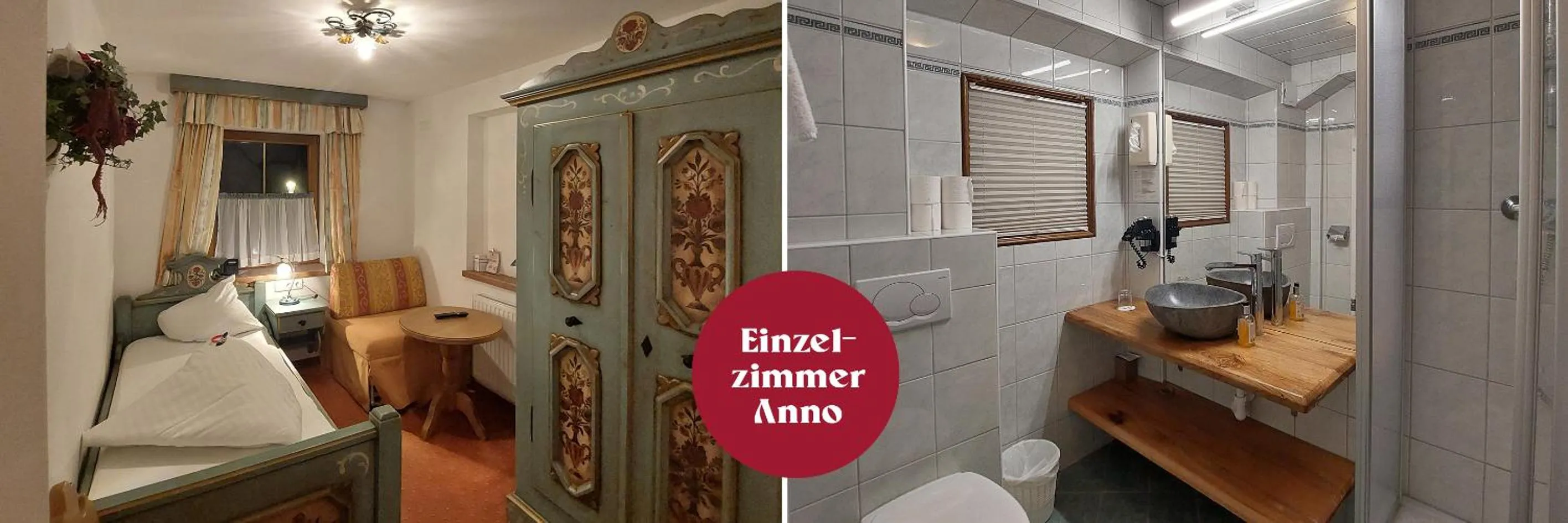 Bed in Hotel Restaurant Hexenalm