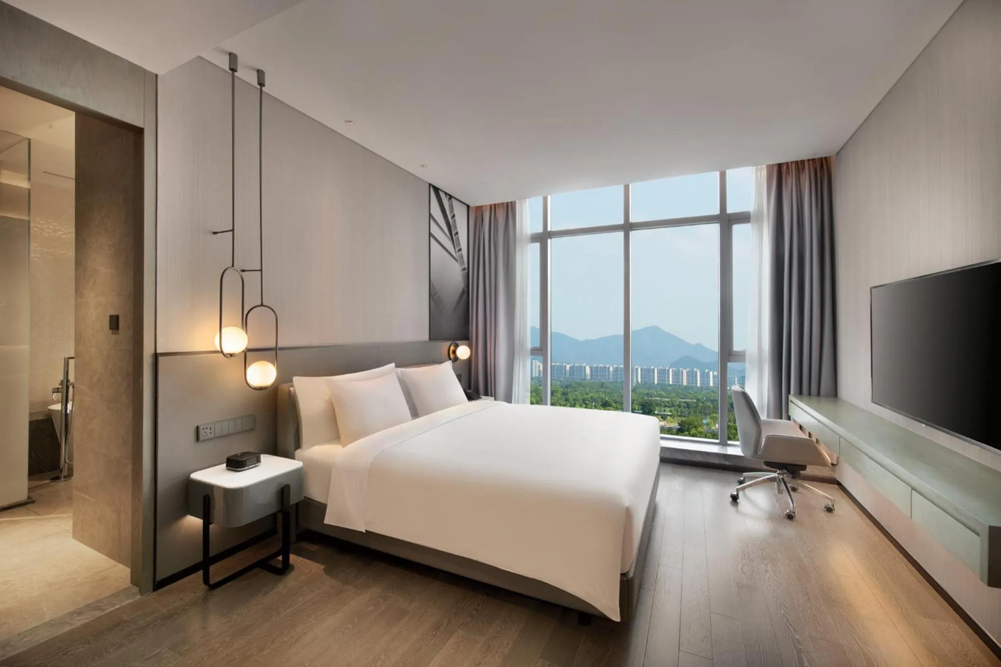 Photo of the whole room, Bed in Crowne Plaza Hangzhou Science City by IHG