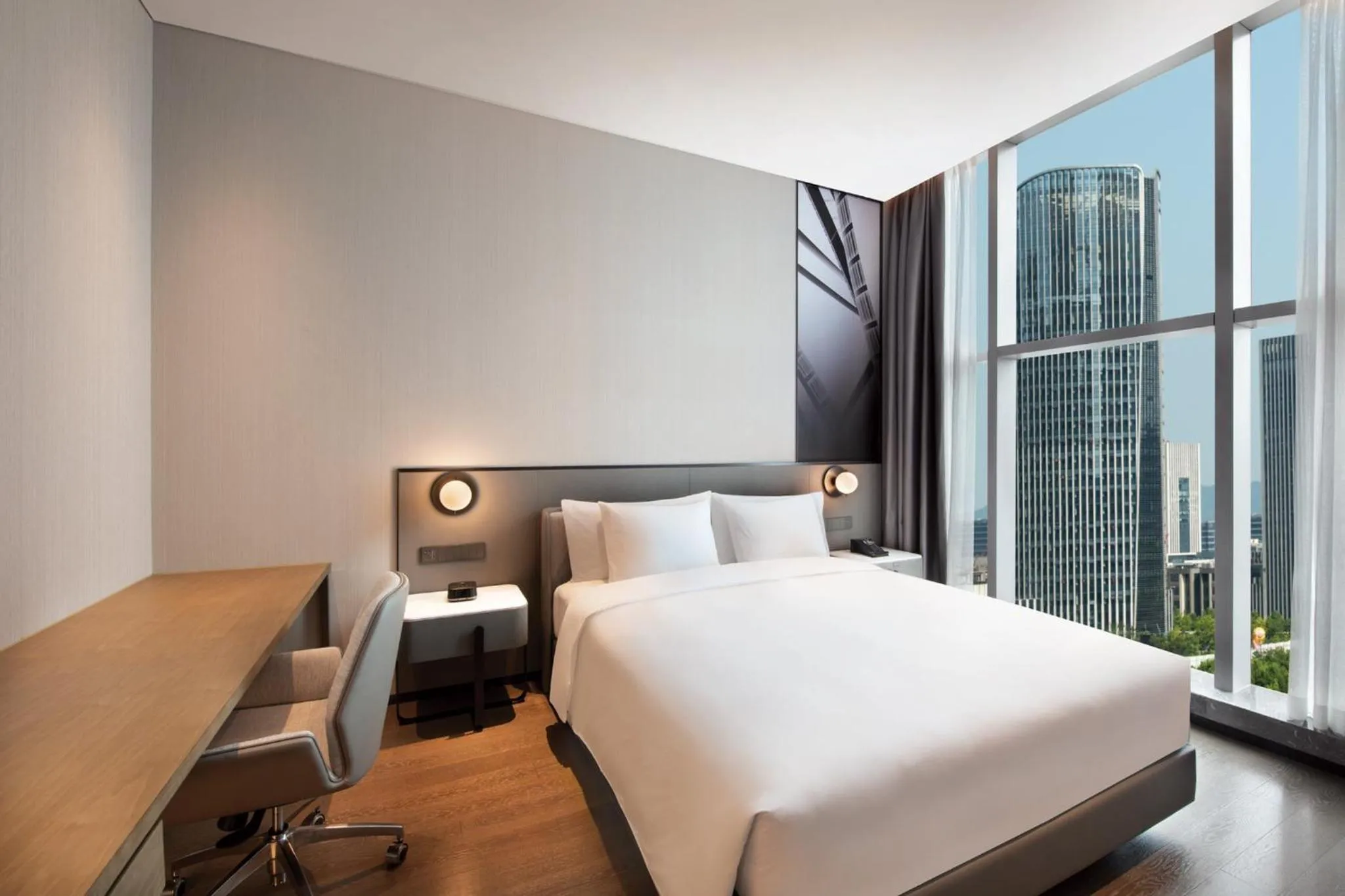 Photo of the whole room, Bed in Crowne Plaza Hangzhou Science City by IHG
