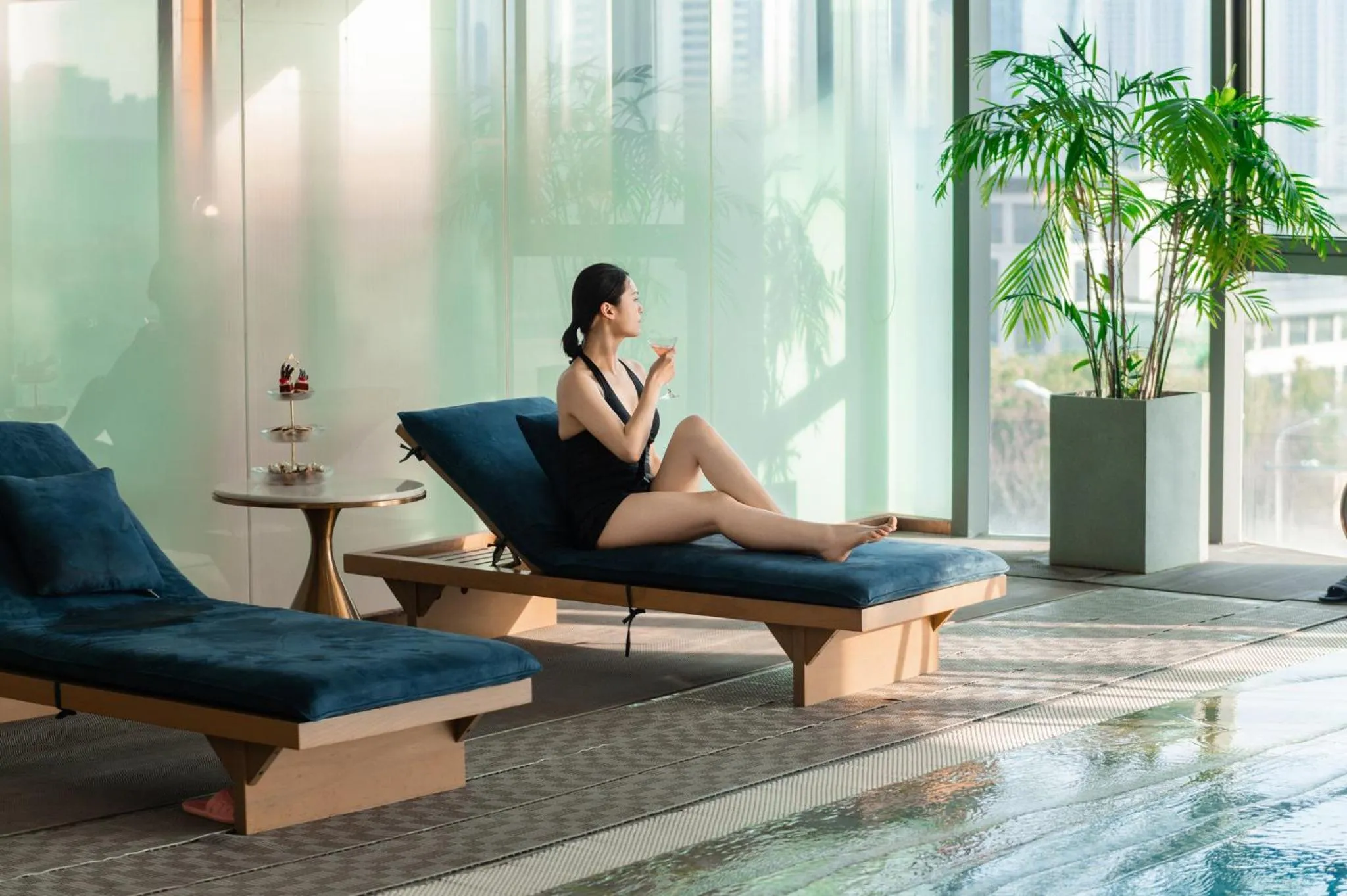 Swimming pool in Holiday Inn Fuyang by IHG