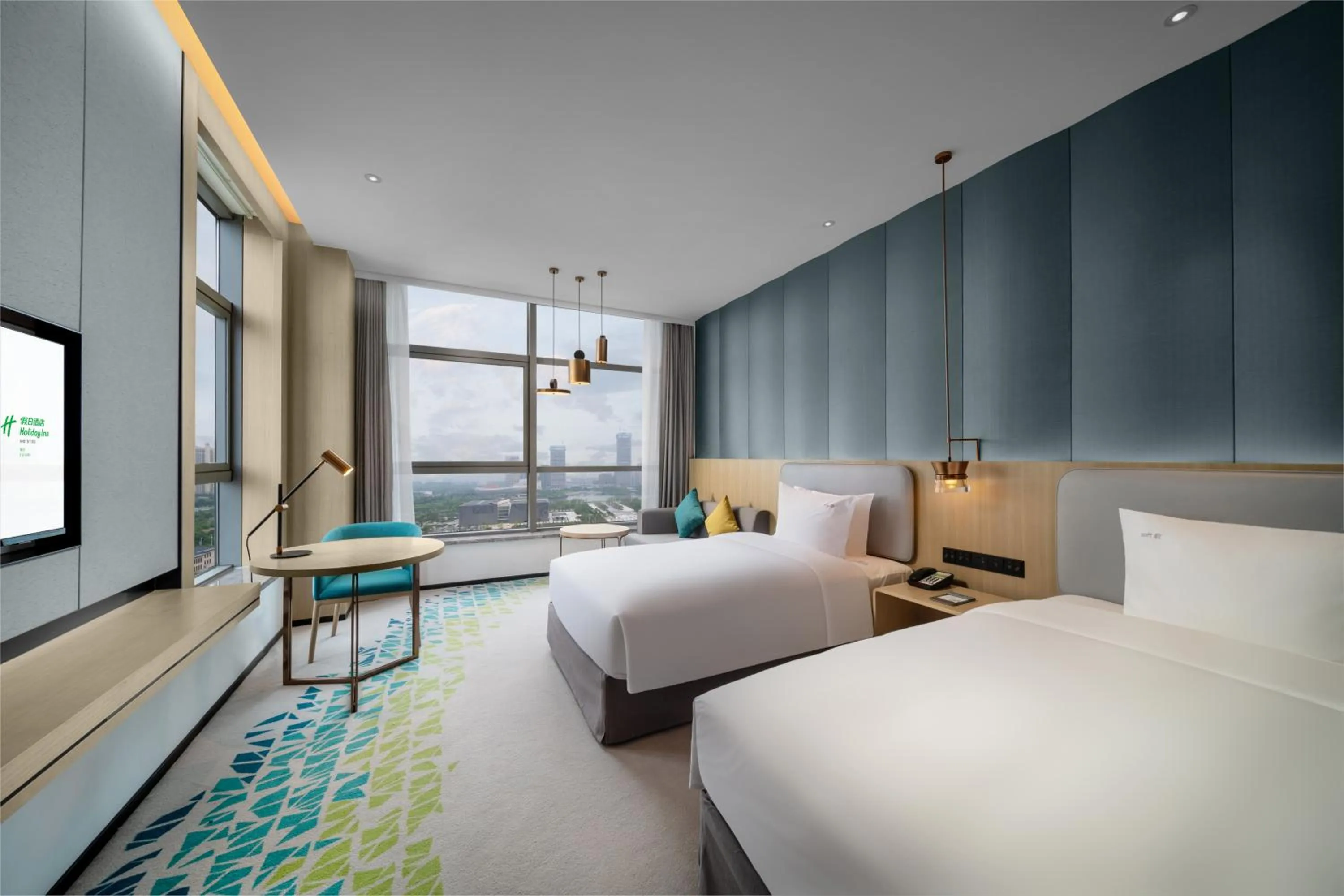 Bed in Holiday Inn Fuyang by IHG