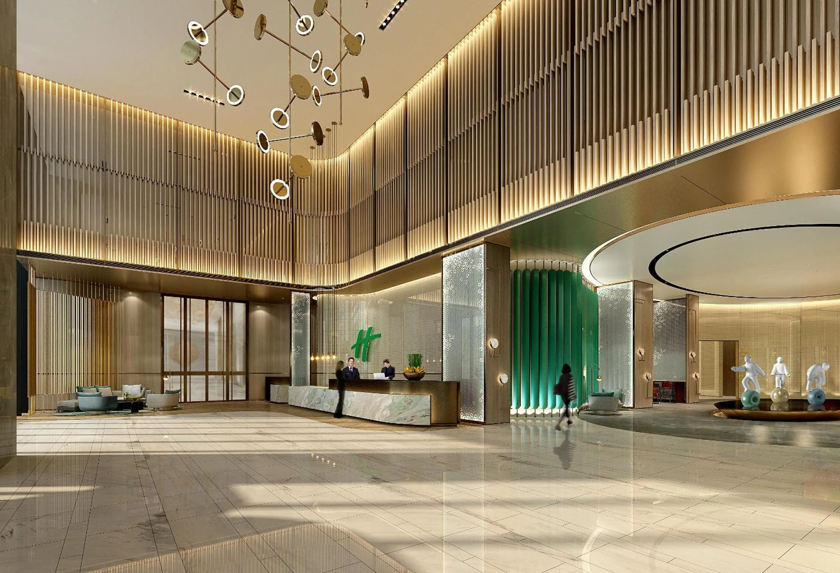 Lobby or reception in Holiday Inn Fuyang by IHG