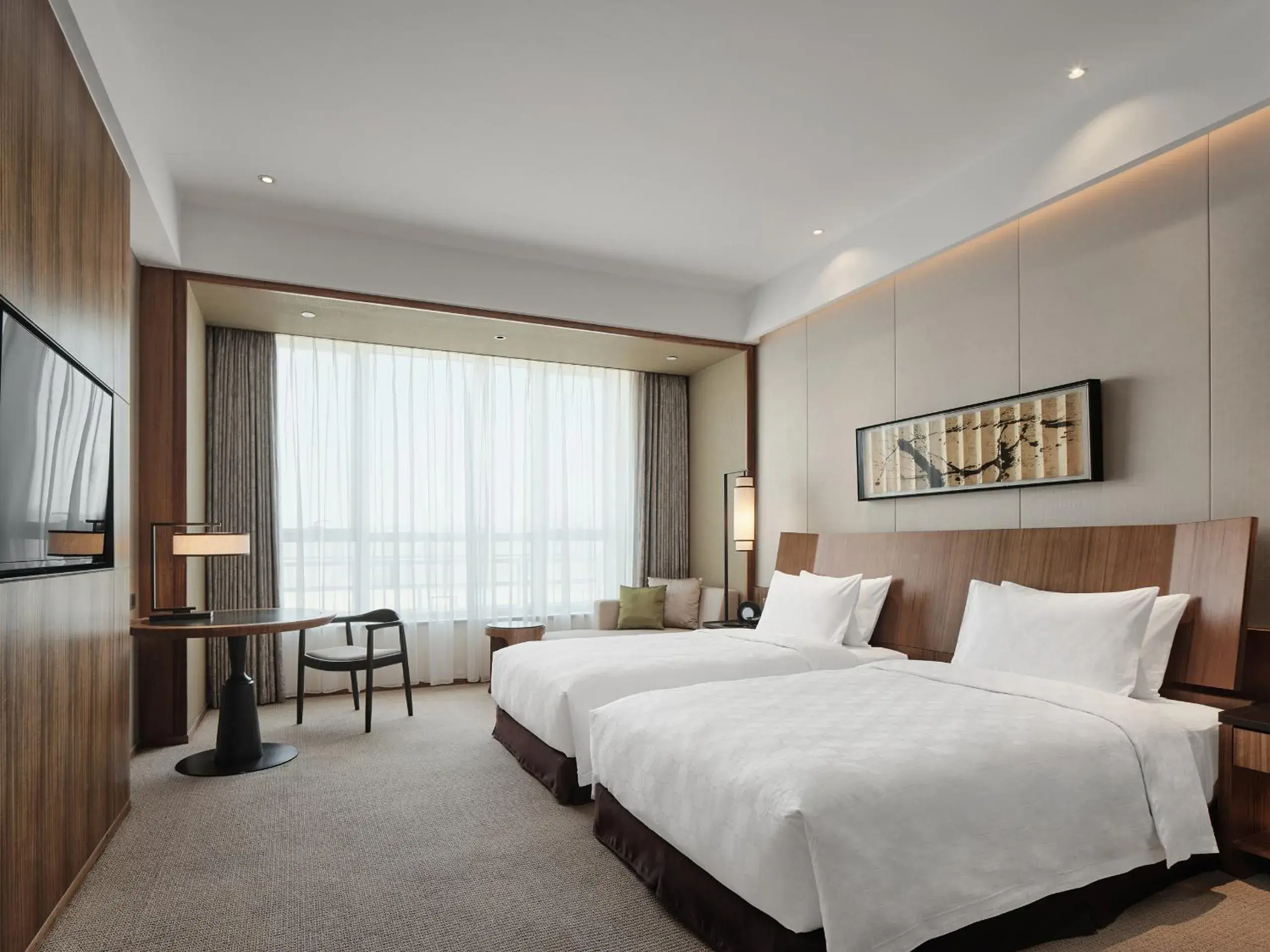 Premium Twin Room - High Floor in HUALUXE Ningbo Harbor City Premium Twin Room - High Floor in HUALUXE Ningbo Harbor City