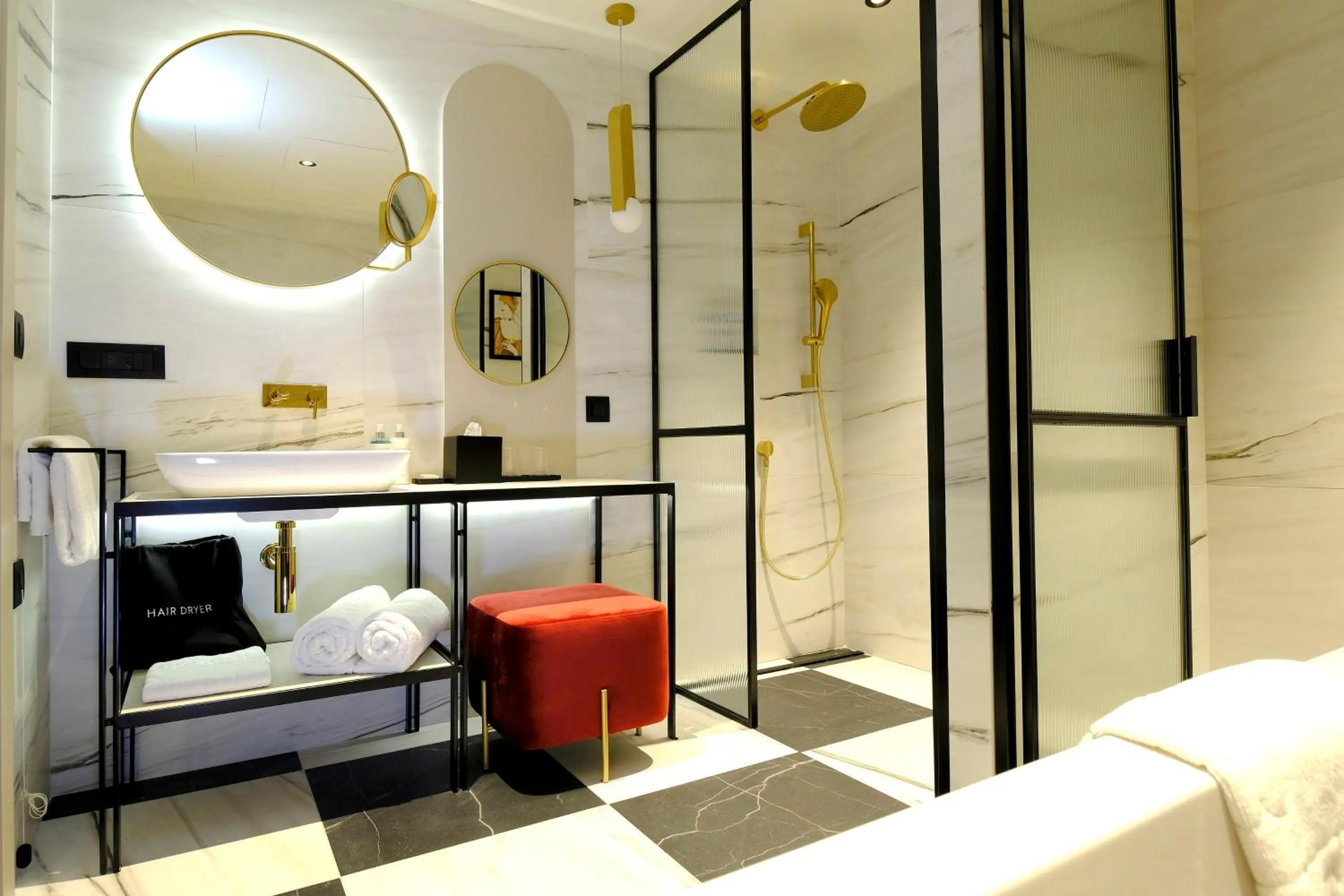 Bathroom, Bed in Hotel Indigo Belgrade by IHG