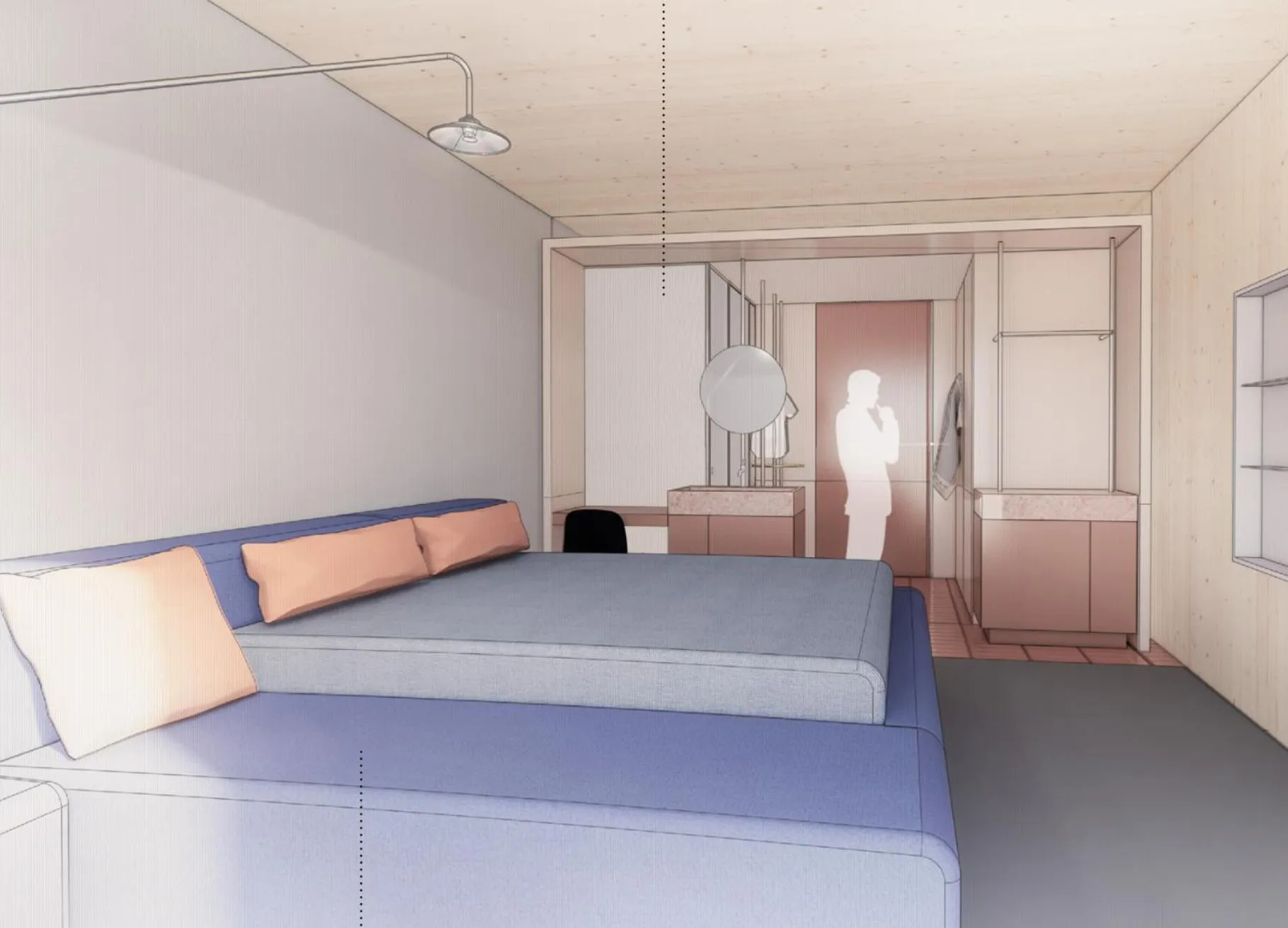 Bedroom, Bed in Hotel & Restaurant Heyligenstaedt