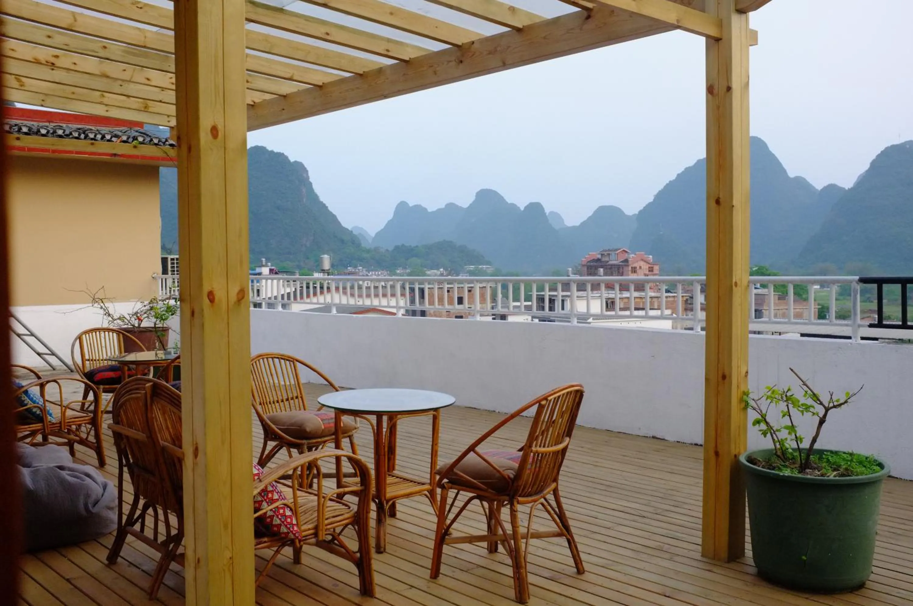 Balcony/Terrace in YangShuo Eden Inn
