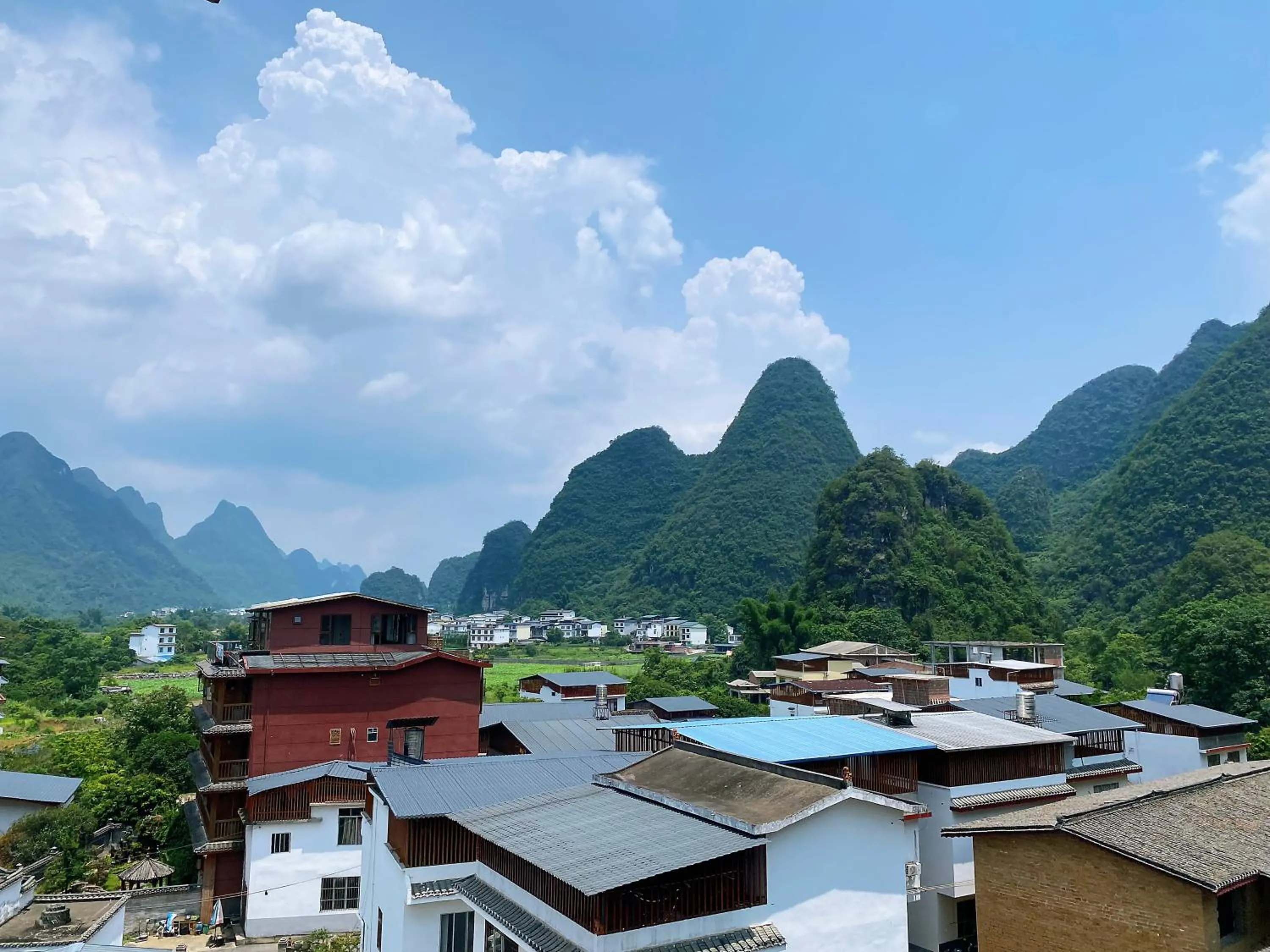 Mountain view in YangShuo Eden Inn