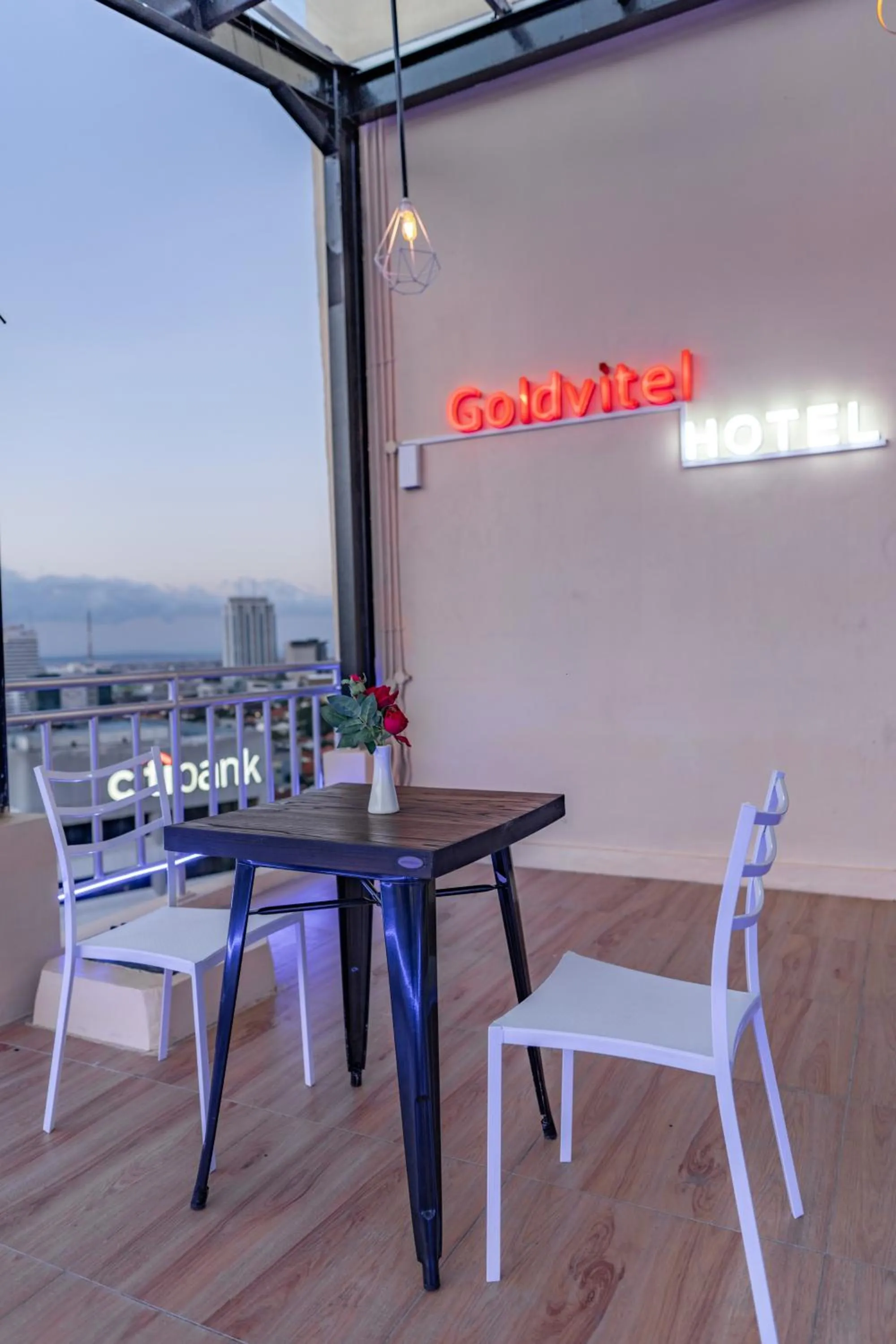 Balcony/Terrace in Goldvitel Hotel Surabaya