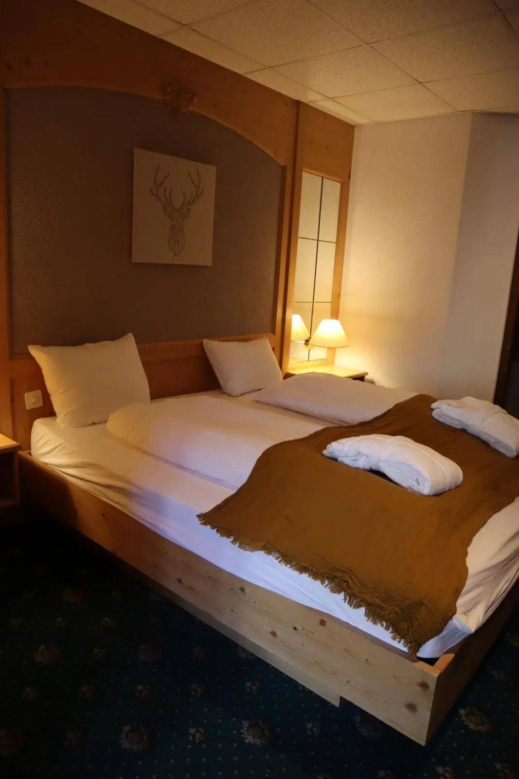 Bed in Grichting Hotel & Serviced Apartments