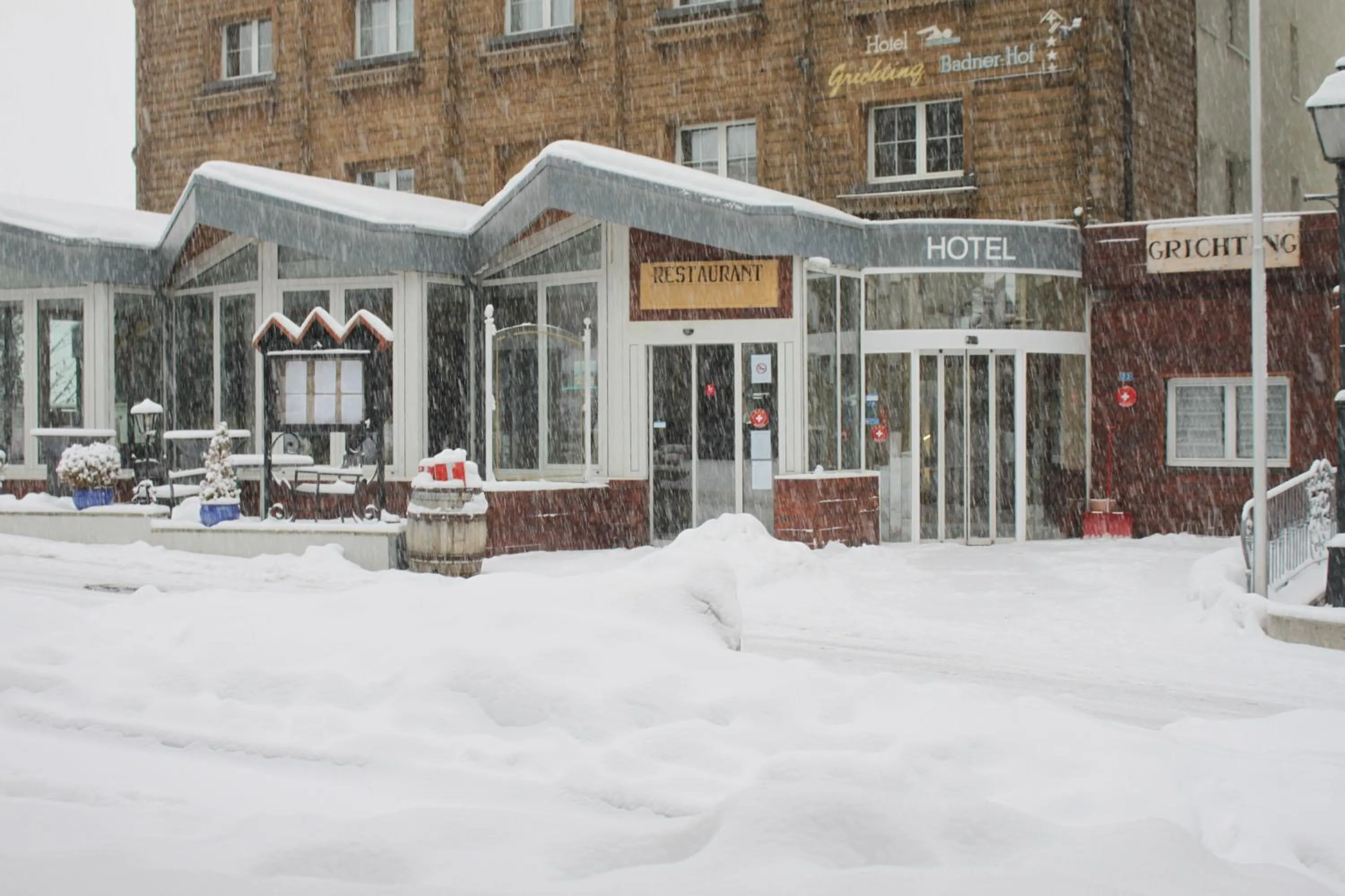 Property building in Grichting Hotel & Serviced Apartments