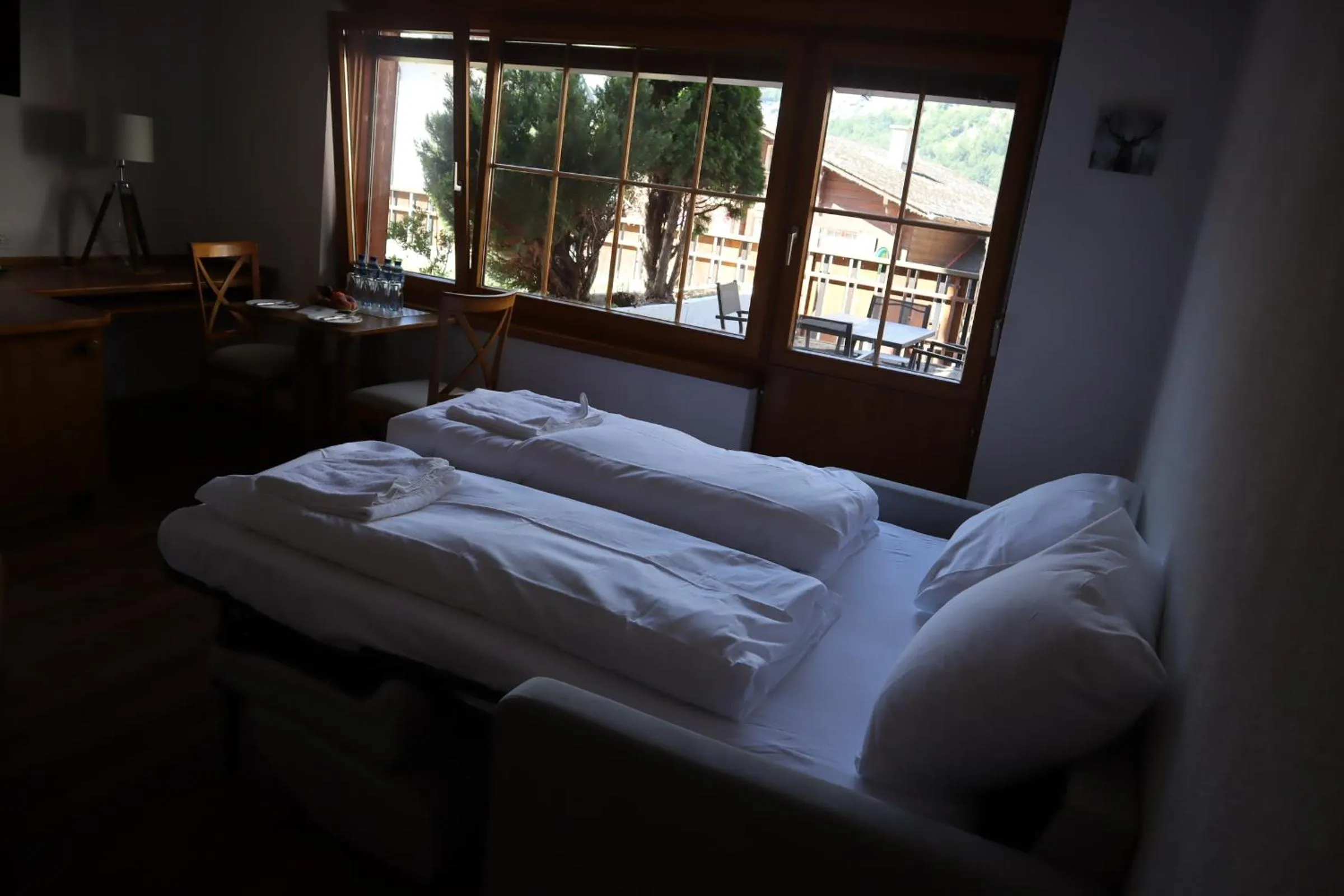 Bed in Grichting Hotel & Serviced Apartments