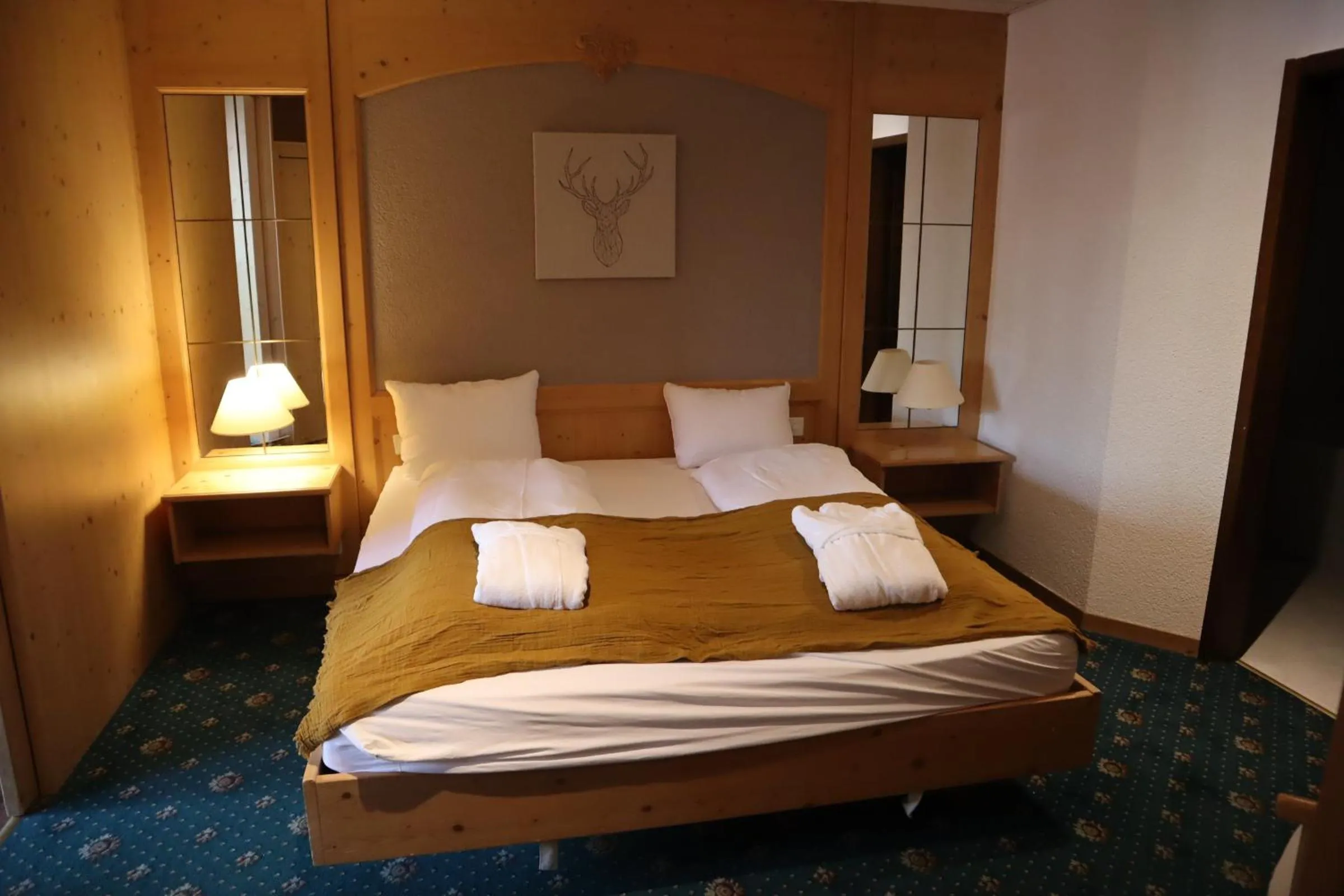 Bed in Grichting Hotel & Serviced Apartments