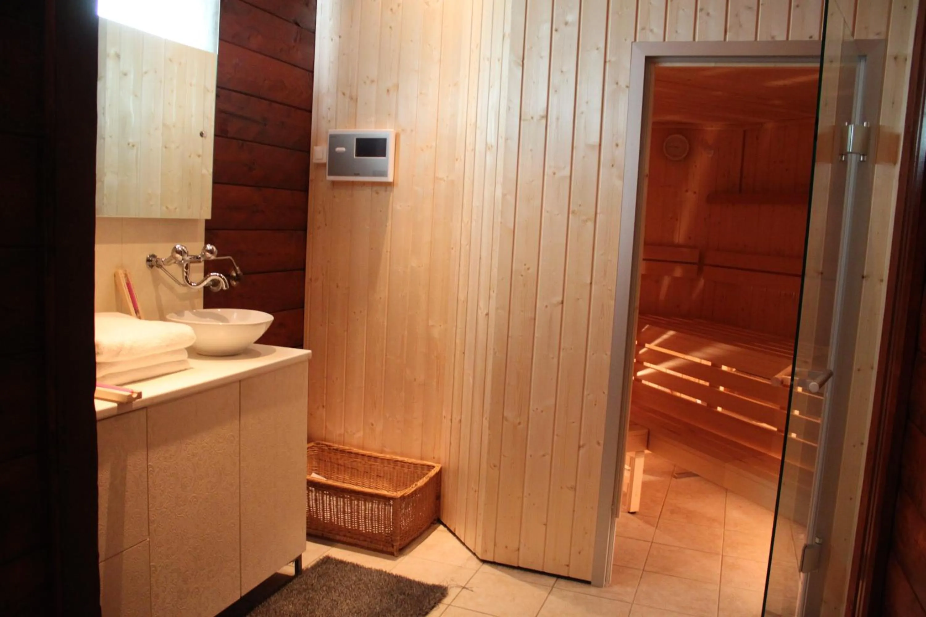 Sauna in Grichting Hotel & Serviced Apartments