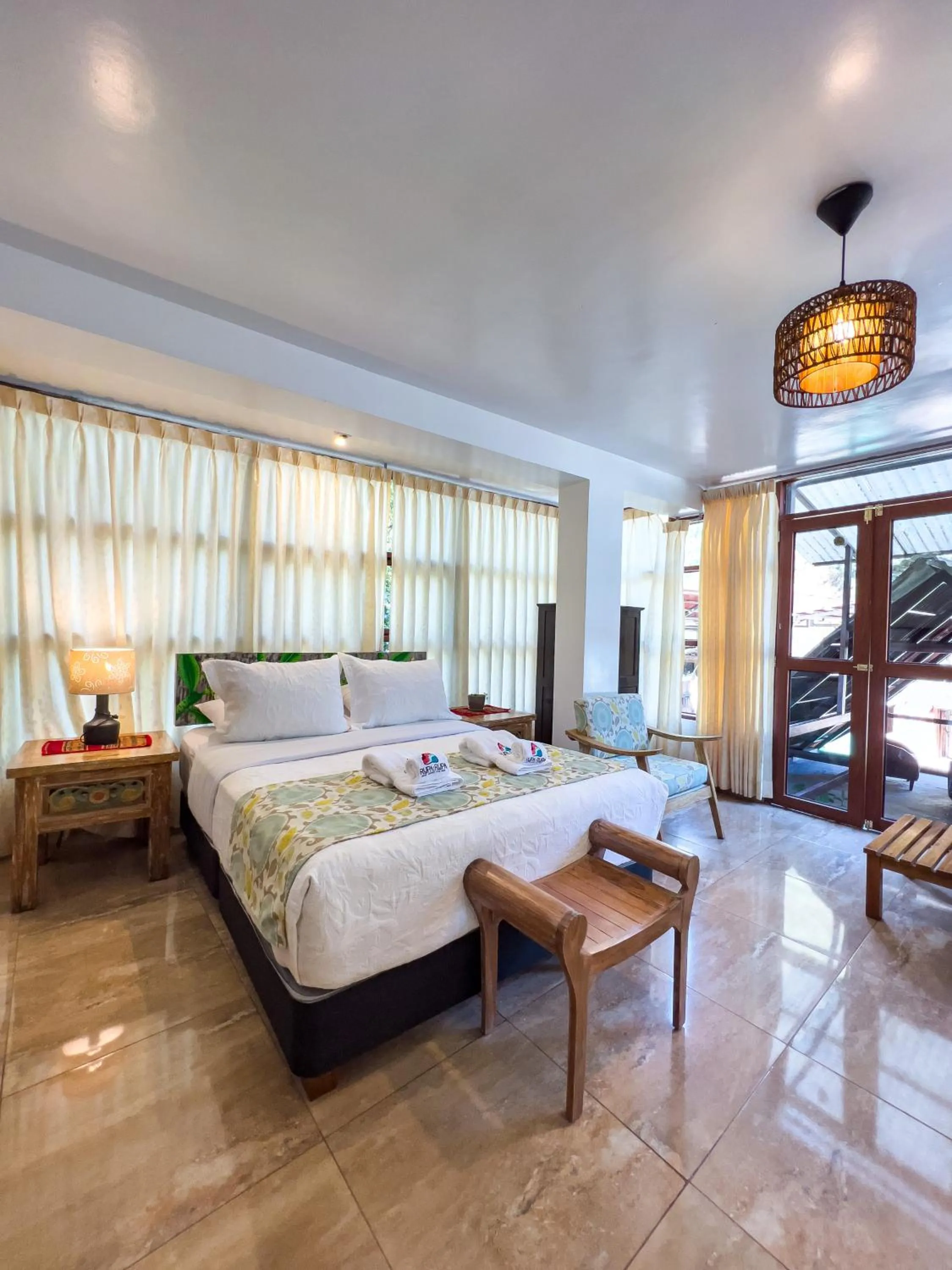 Bed in Rupa Rupa High Jungle Eco B&B