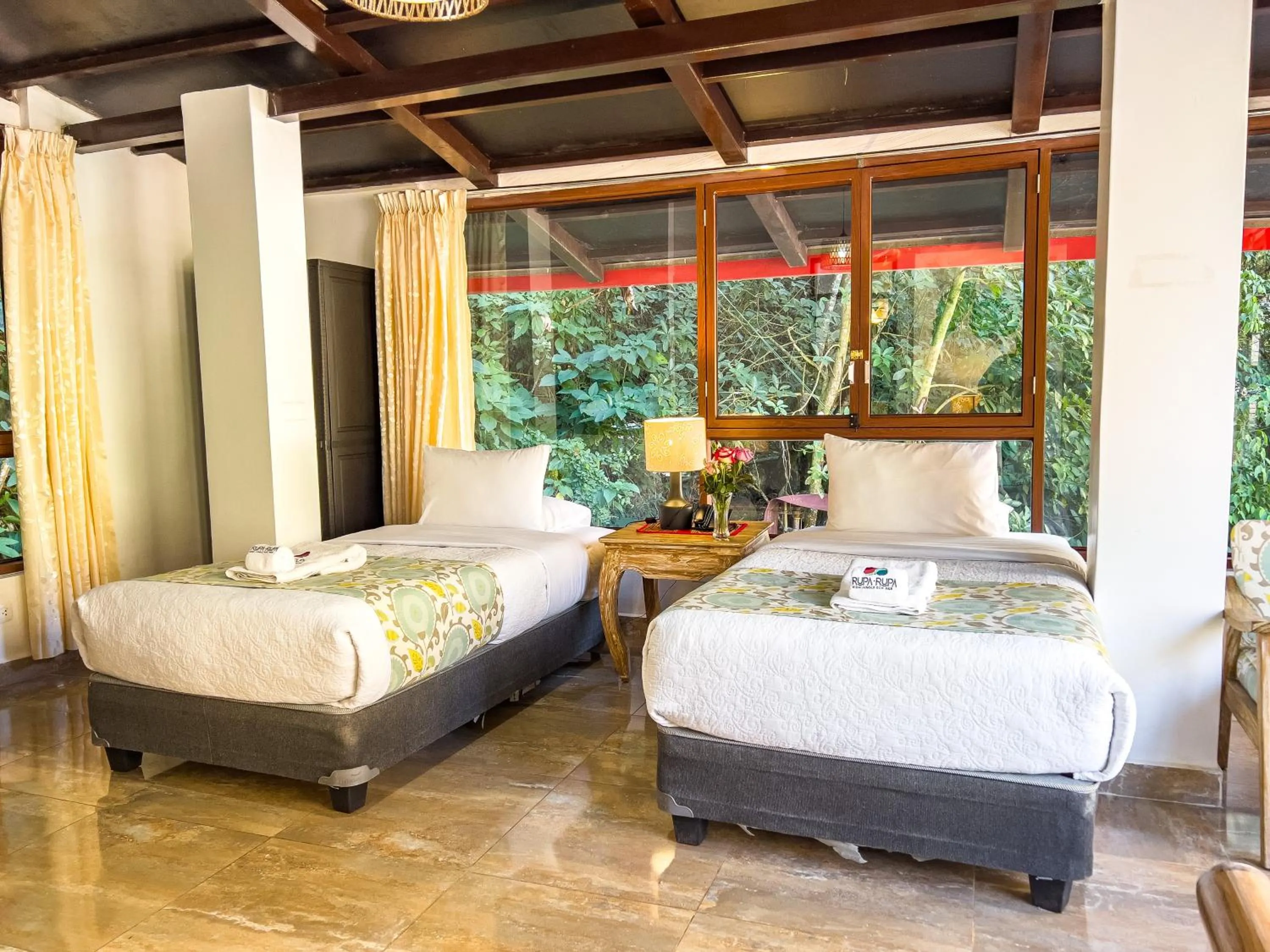 Bed in Rupa Rupa High Jungle Eco B&B