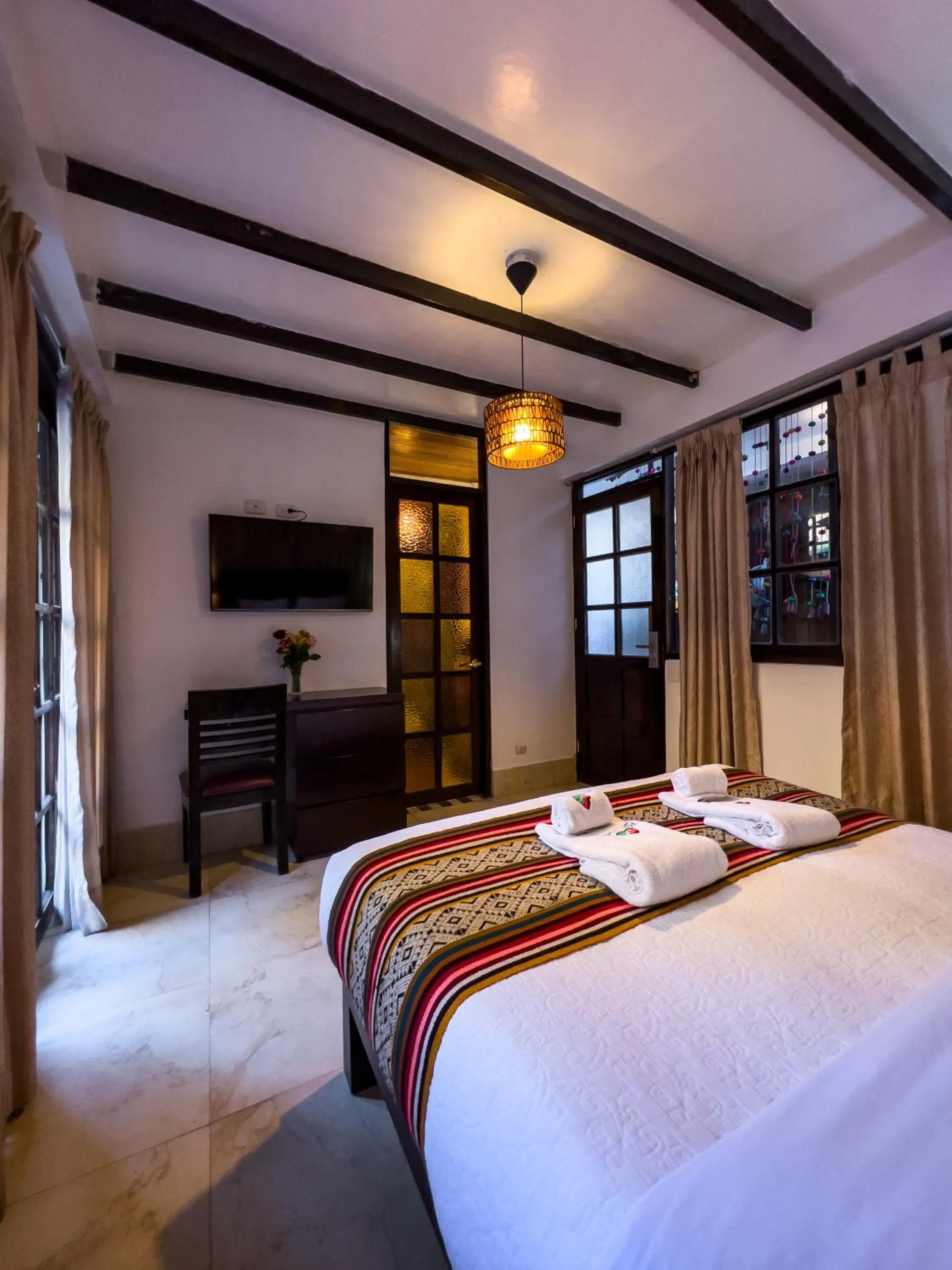 Bed in Rupa Rupa High Jungle Eco B&B