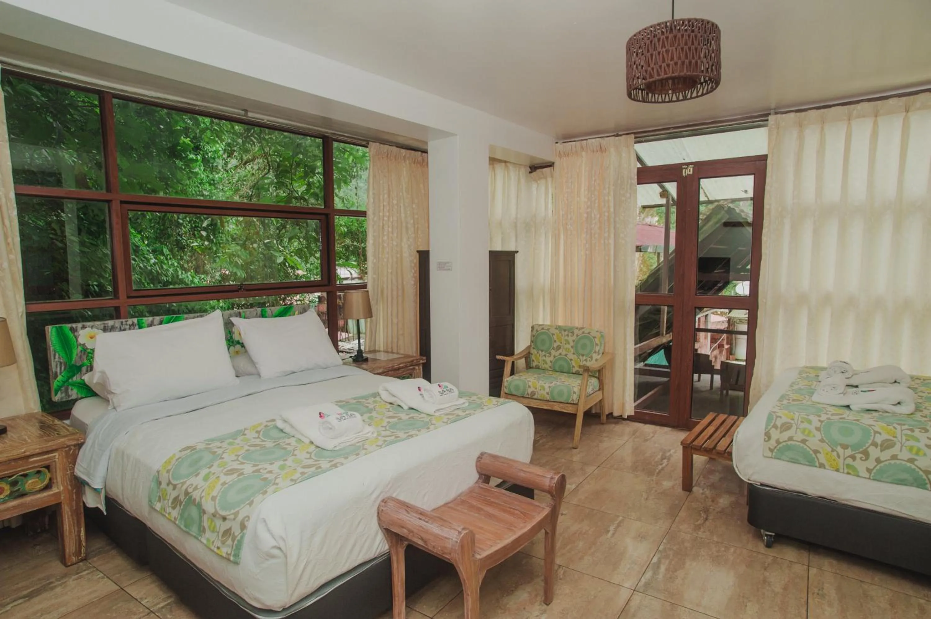 Bed in Rupa Rupa High Jungle Eco B&B