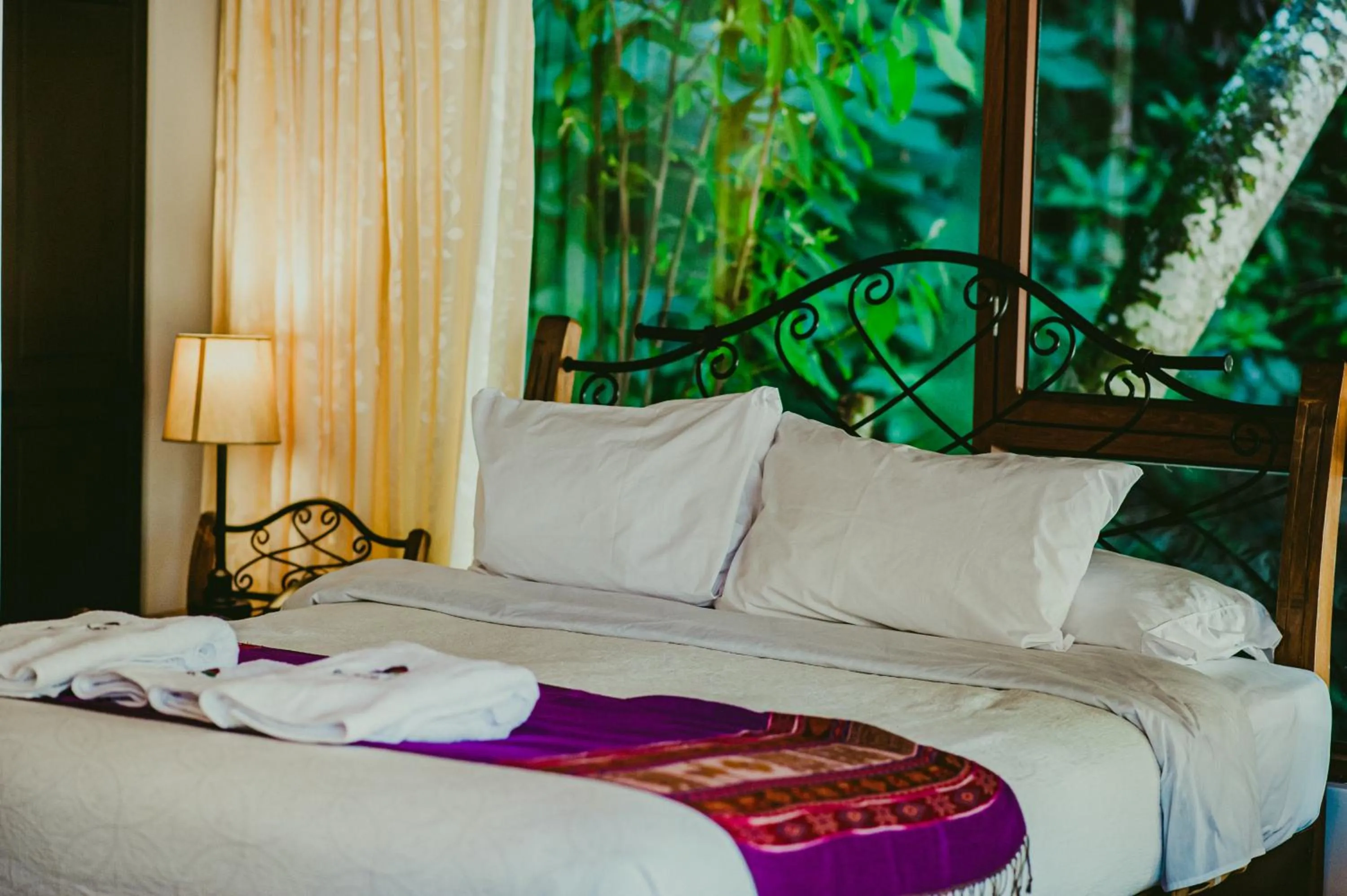 Bed in Rupa Rupa High Jungle Eco B&B