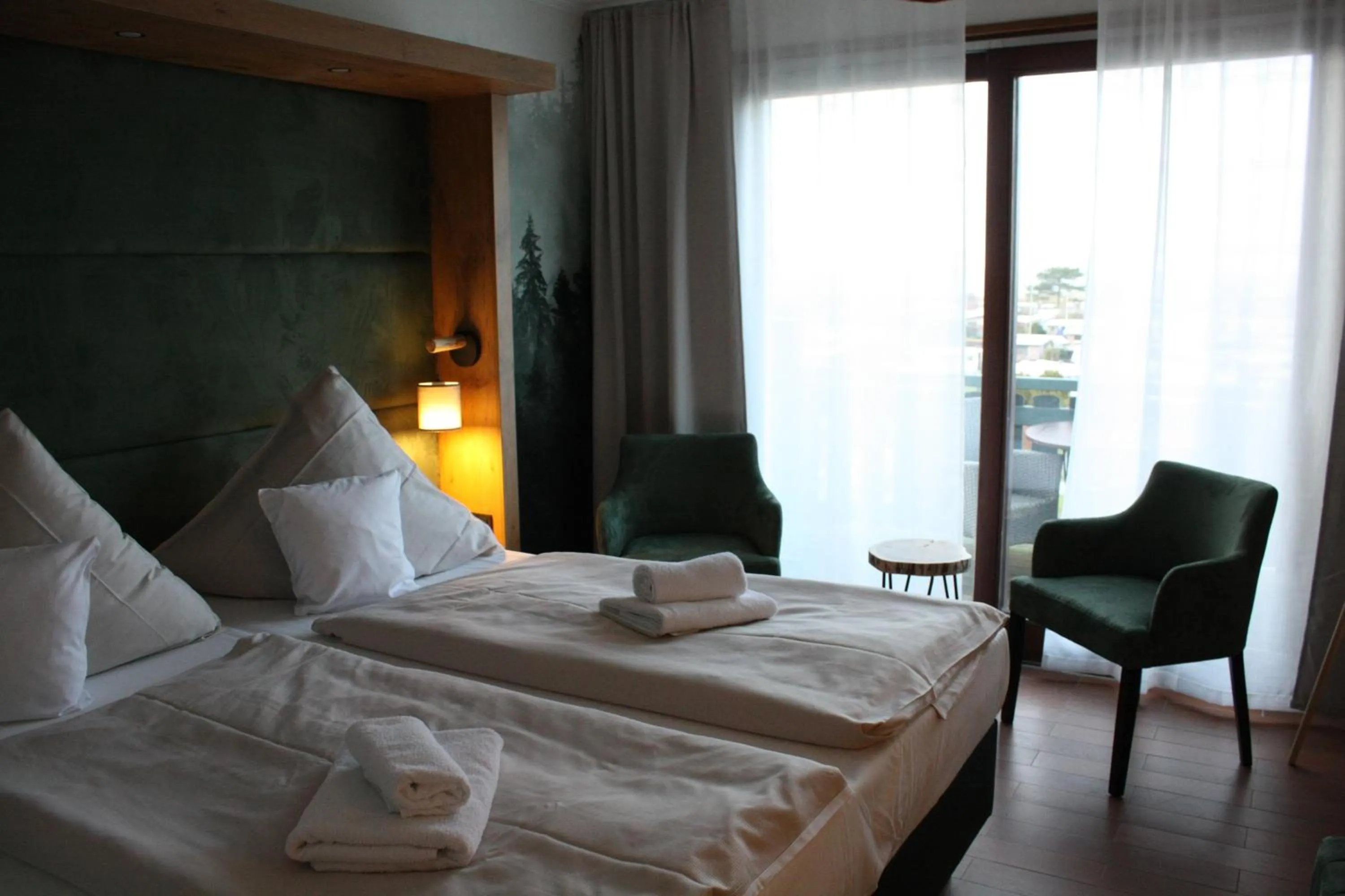 Bed in Hotel Wernerwald