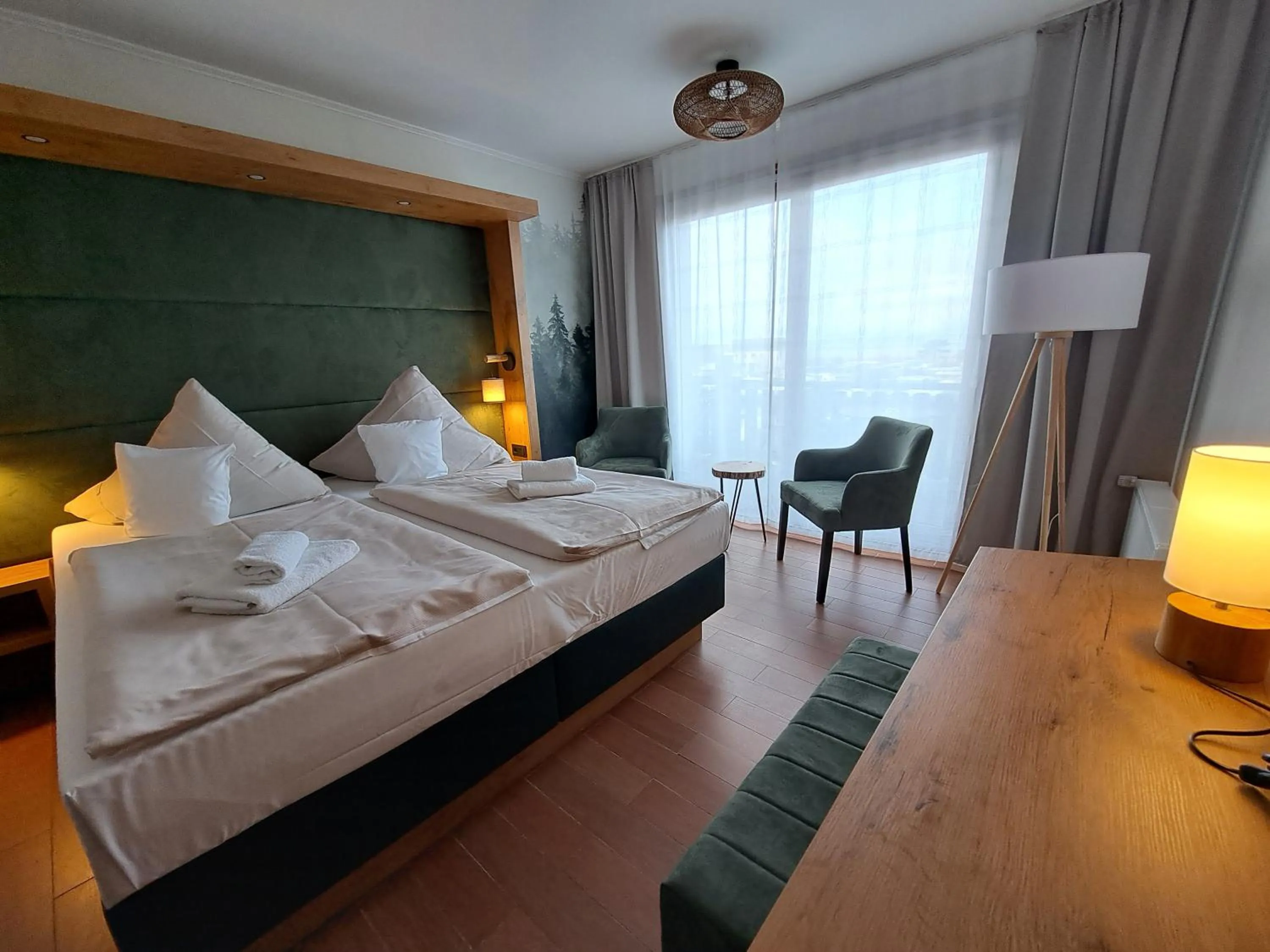 Bed in Hotel Wernerwald