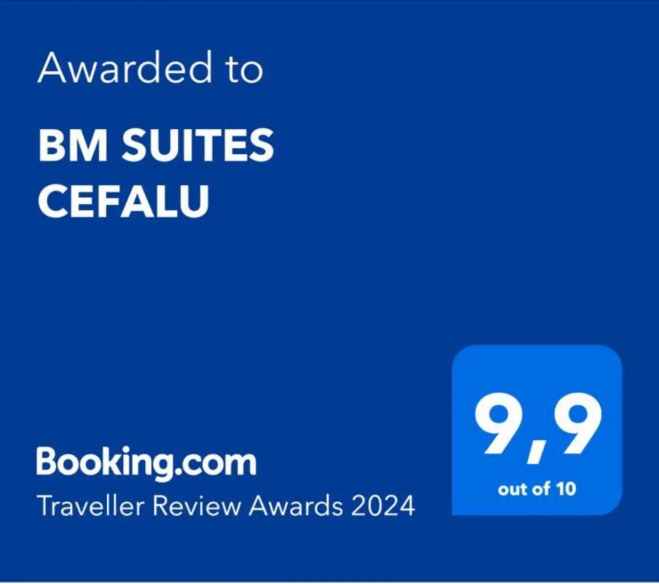 Certificate/Award in BM SUITES CEFALU