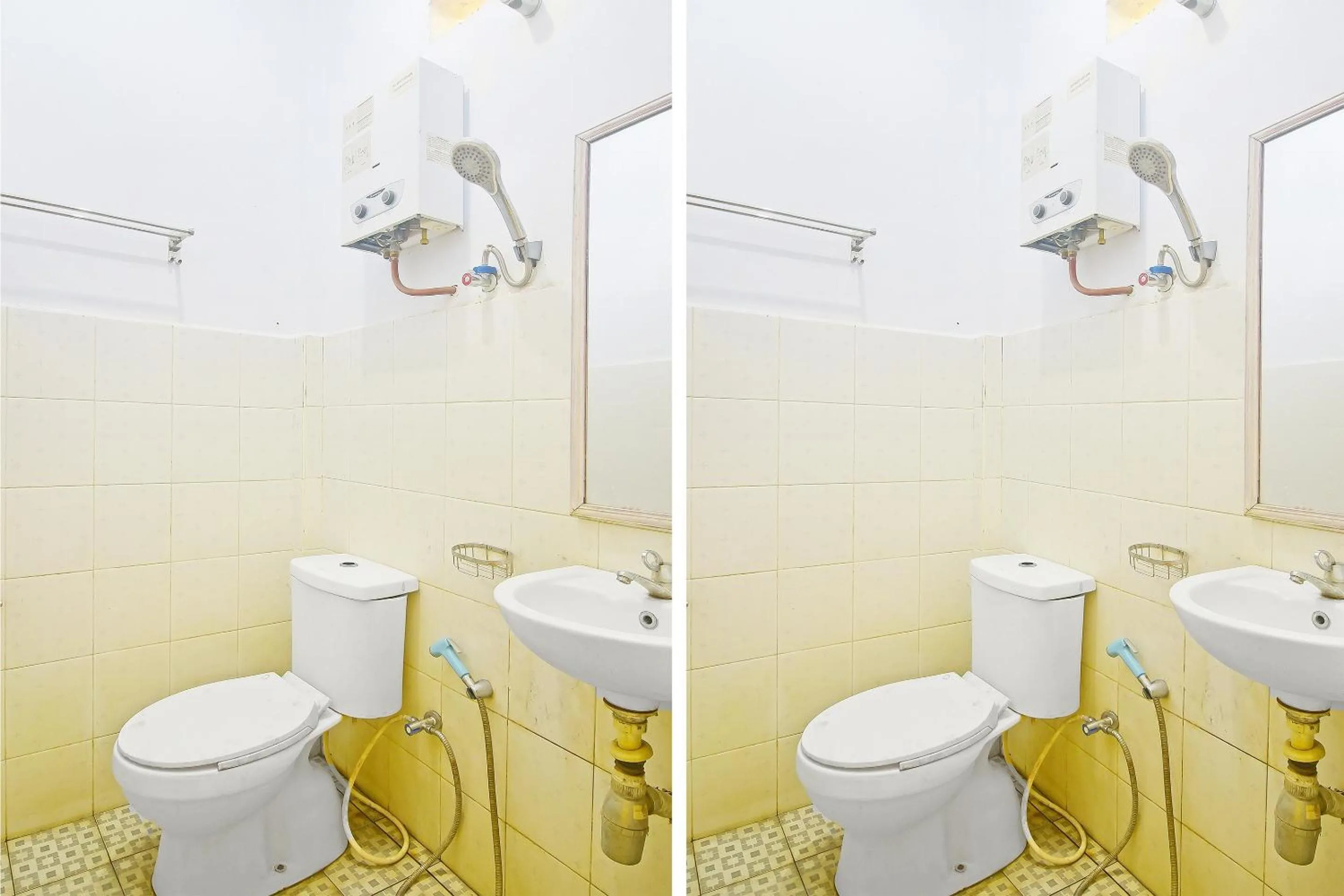 Bathroom in Hotel O A2b Guesthouse