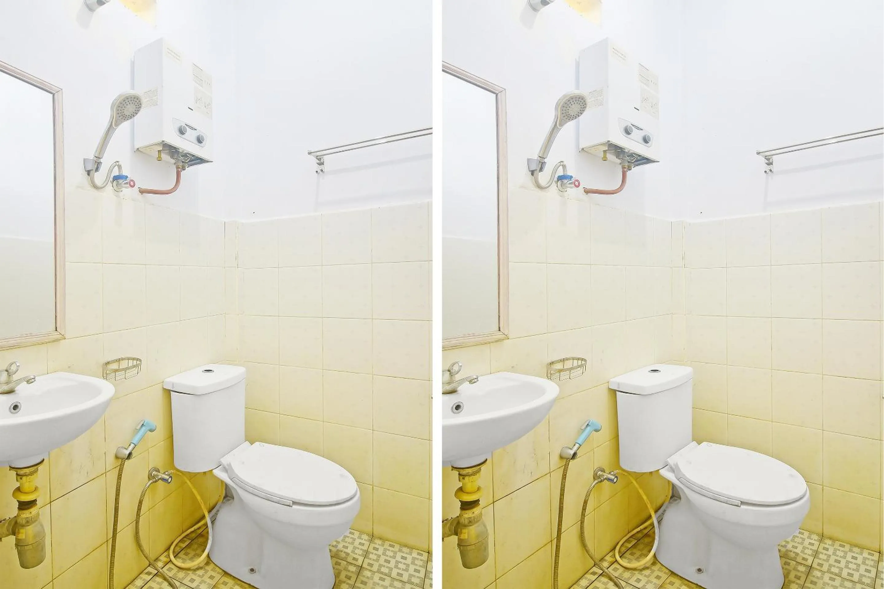 Bathroom in Hotel O A2b Guesthouse