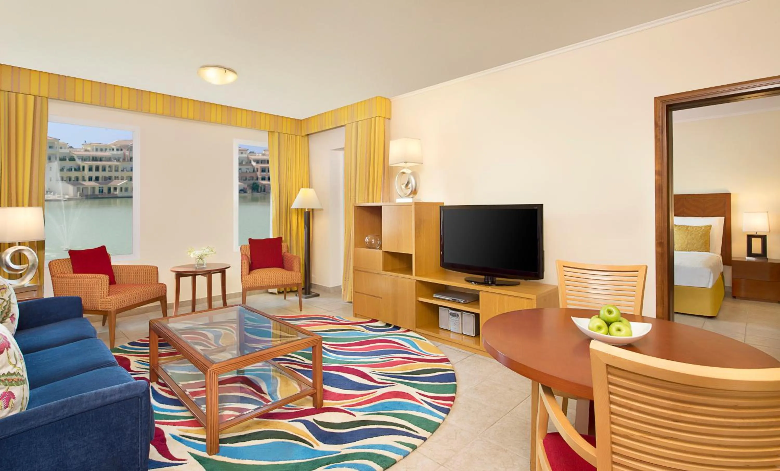 Living room in Copthorne Lakeview Executive Apartments Dubai, Green Community