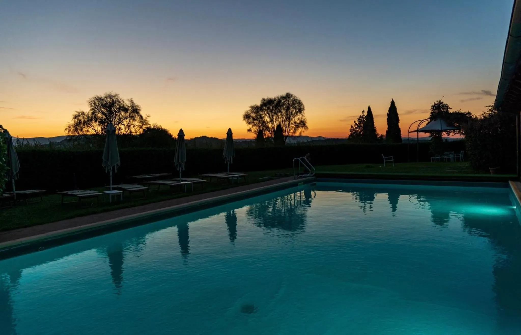 Pool view in Porsenna Resort