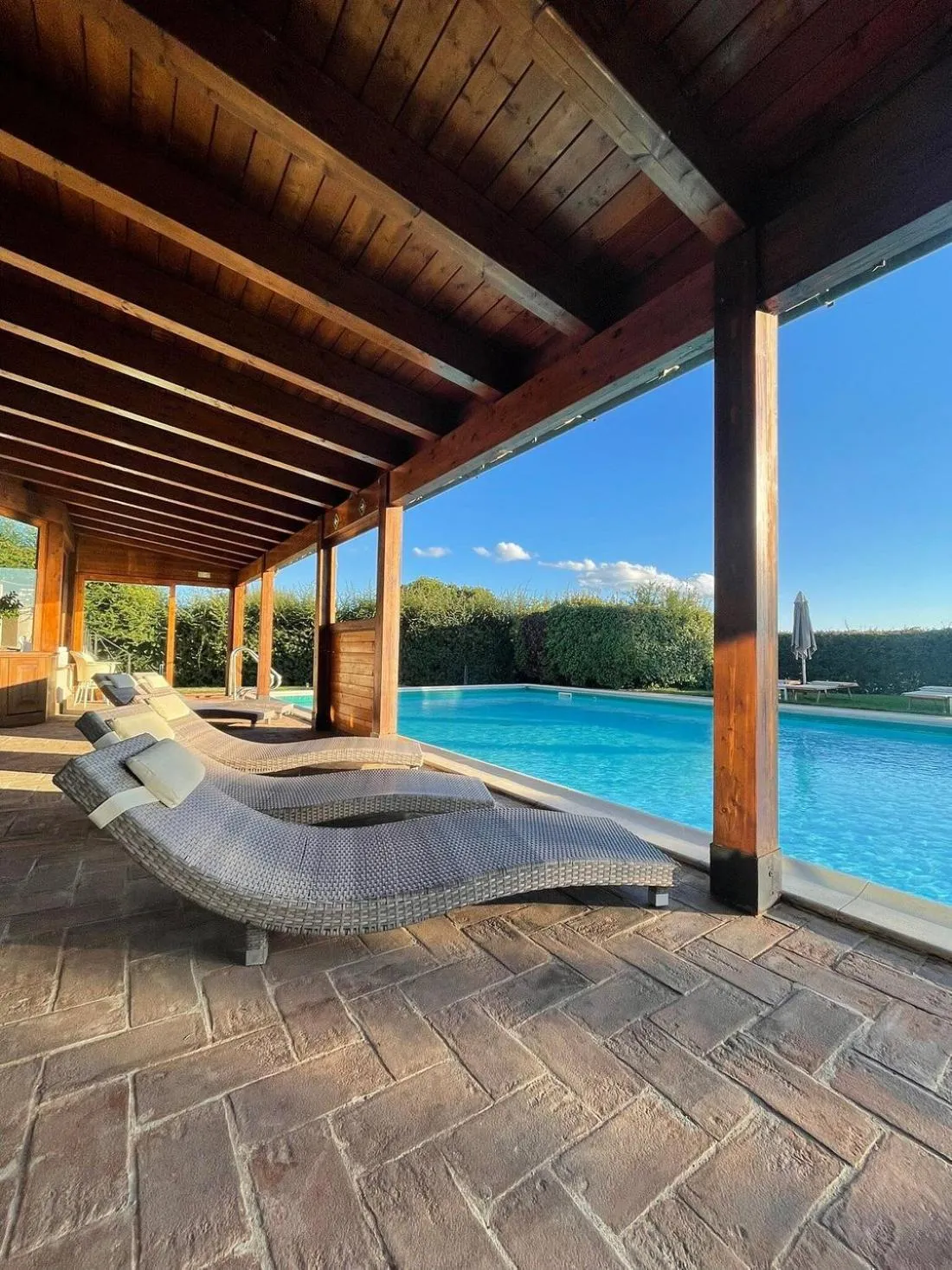 Pool view in Porsenna Resort