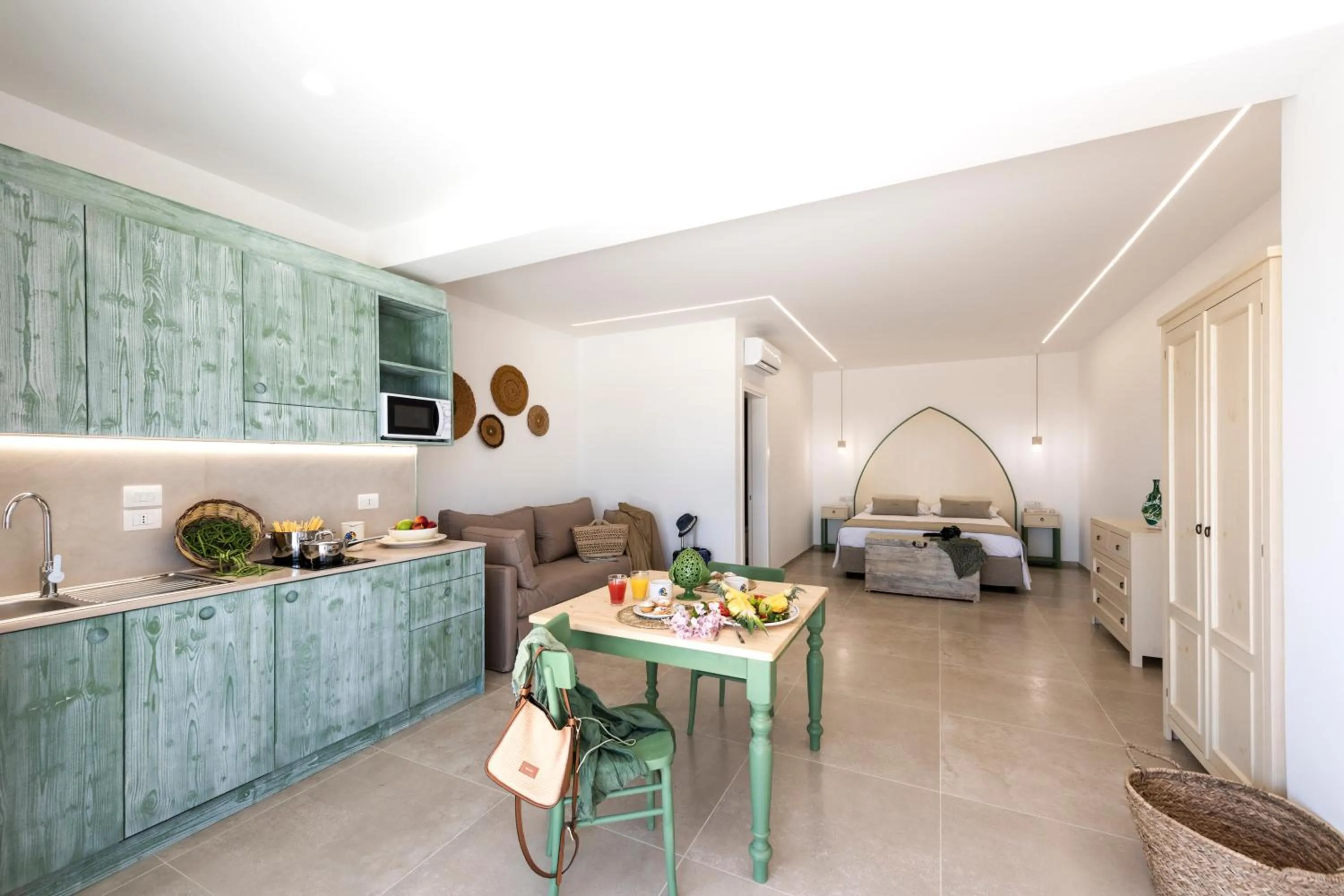 Kitchen or kitchenette in Livantea Agriresort e Residence