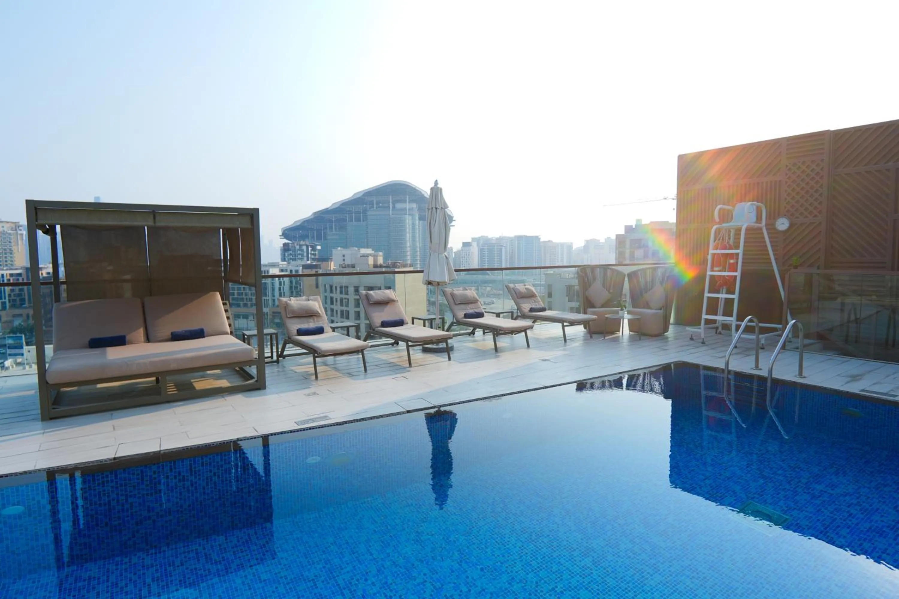 Swimming pool in Pavilion Hotel Al Jaddaf Managed by Nooa