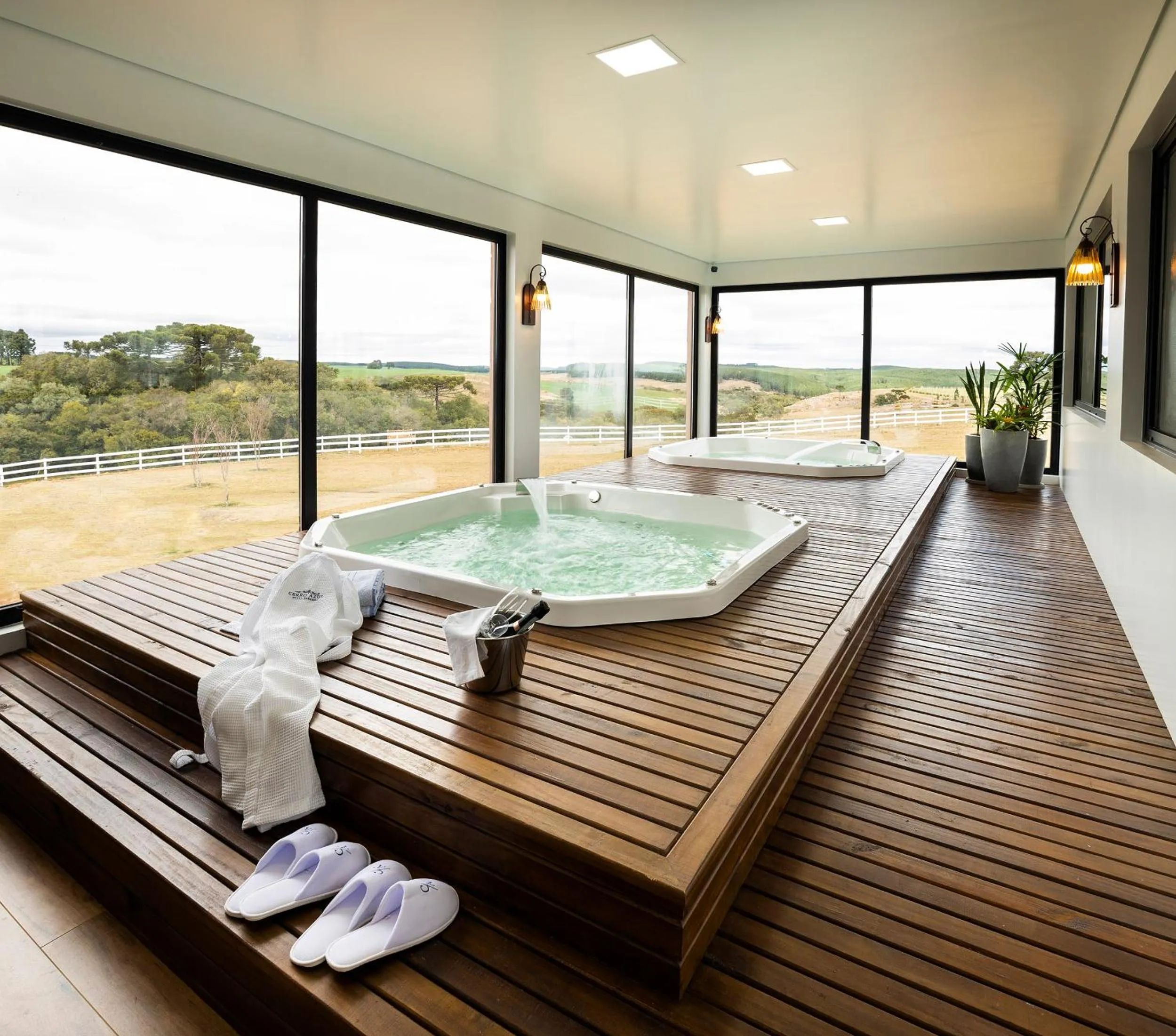 Hot Tub in Cerro Azul Hotel Fazenda