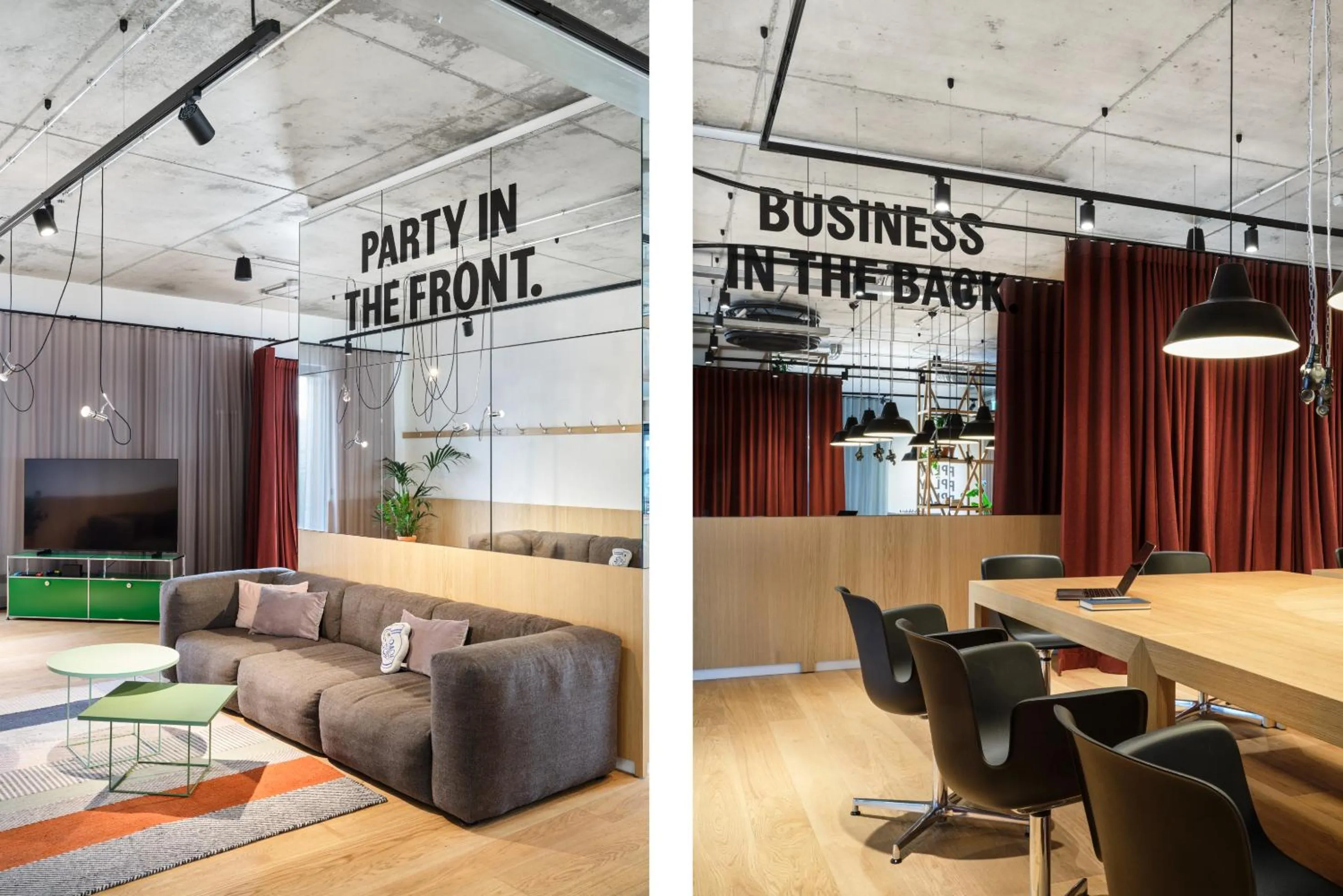 Communal lounge/ TV room in STAYERY Frankfurt Sachsenhausen