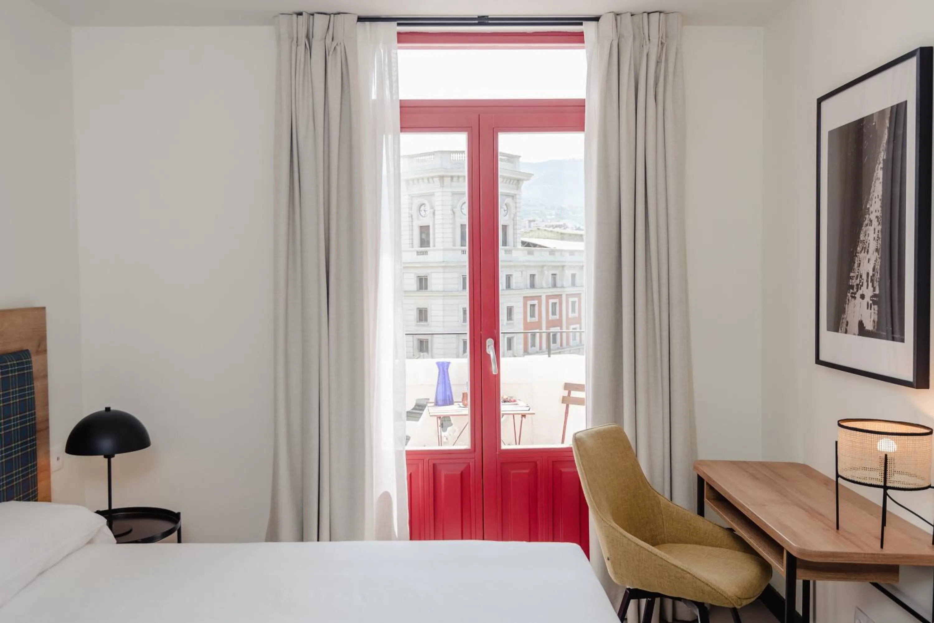 Balcony/Terrace, Bed in LATROUPE La Granja