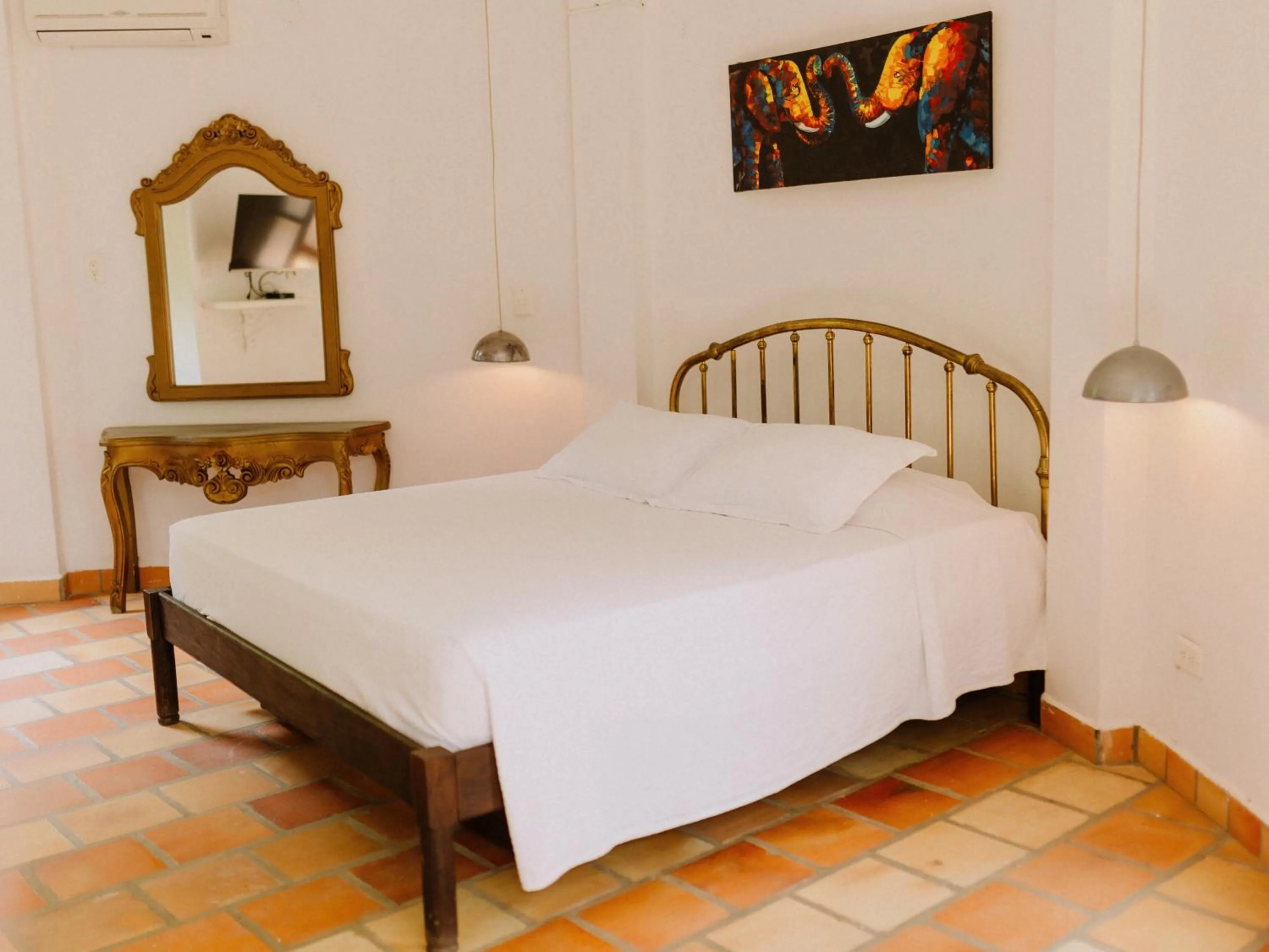 Bed in Hotel Kalma