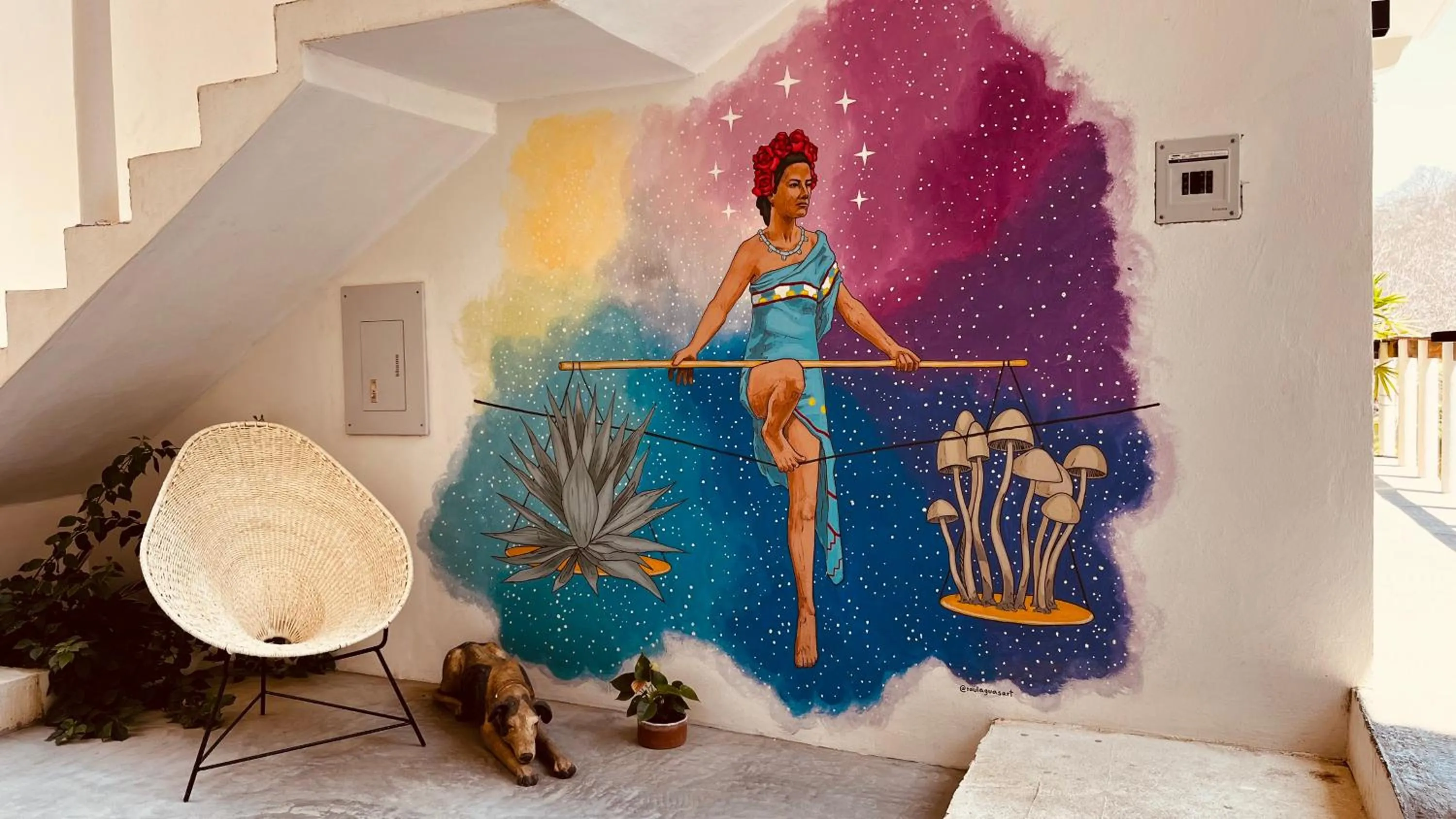 Swimming pool in Cabañas Sicarú Mazunte