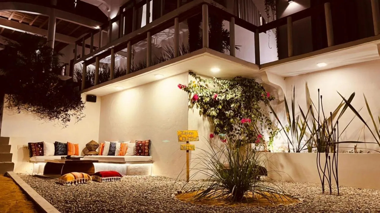 Seating area in Cabañas Sicarú Mazunte