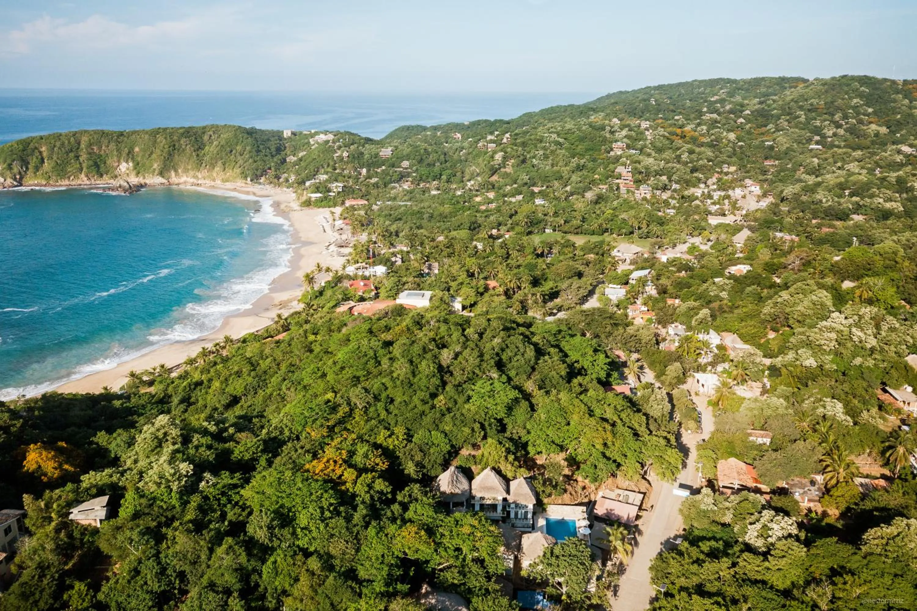 Sea view in Cabañas Sicarú Mazunte