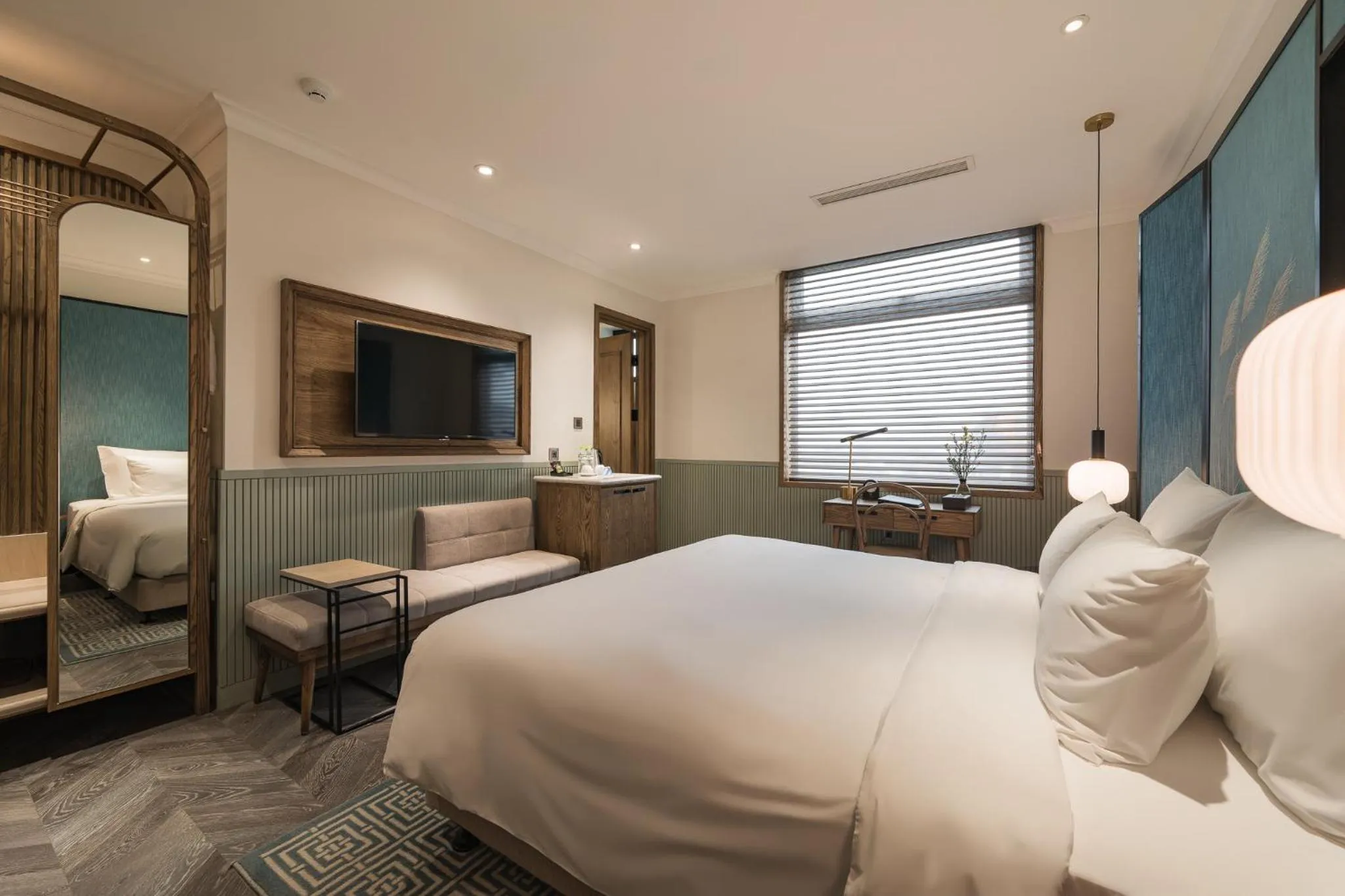 View (from property/room), Bed in La Passion Hanoi Hotel & Spa