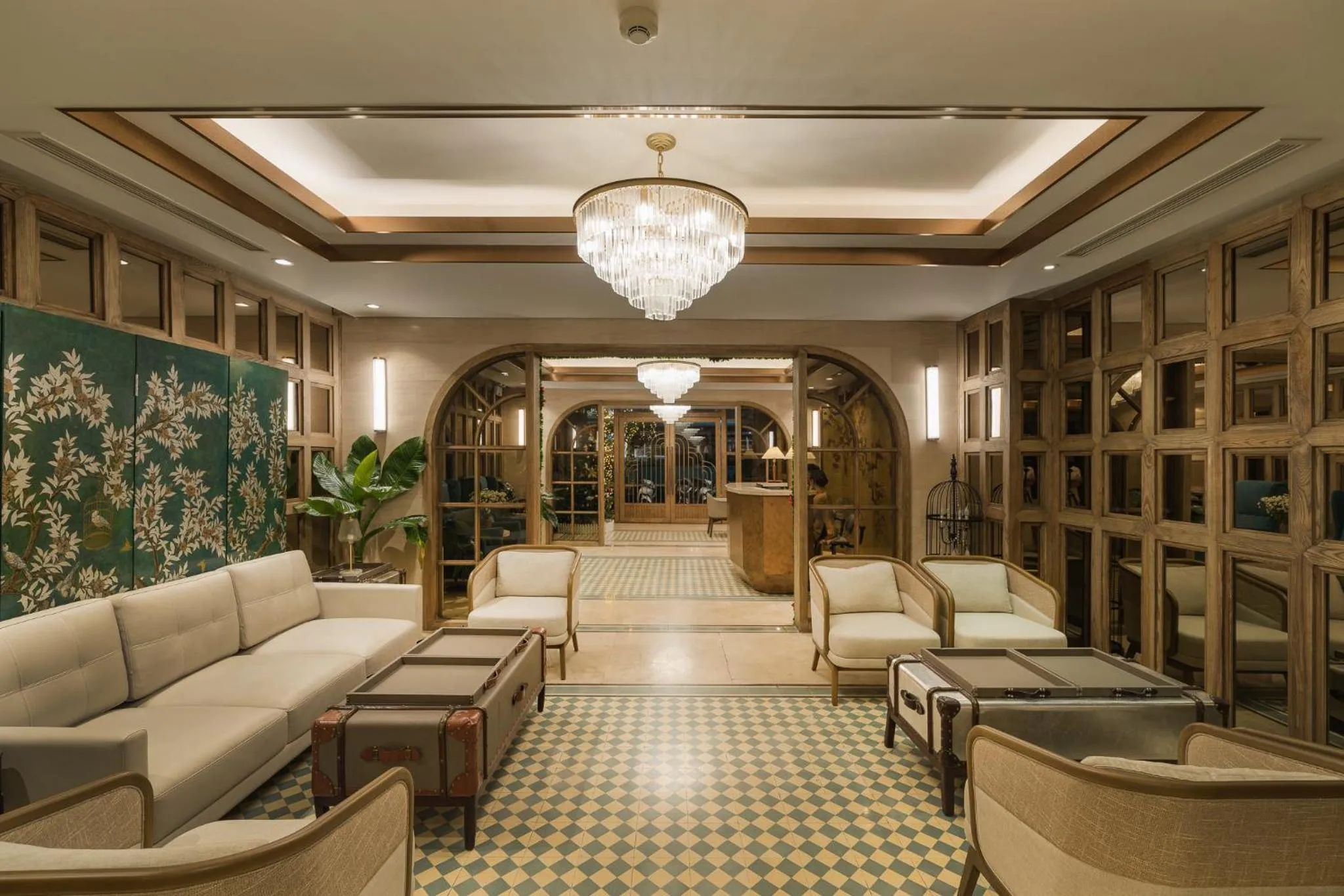 Lobby or reception in La Passion Hanoi Hotel & Spa