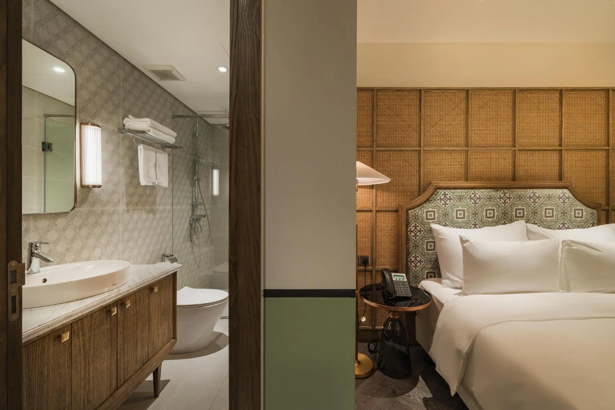 View (from property/room), Bed in La Passion Hanoi Hotel & Spa