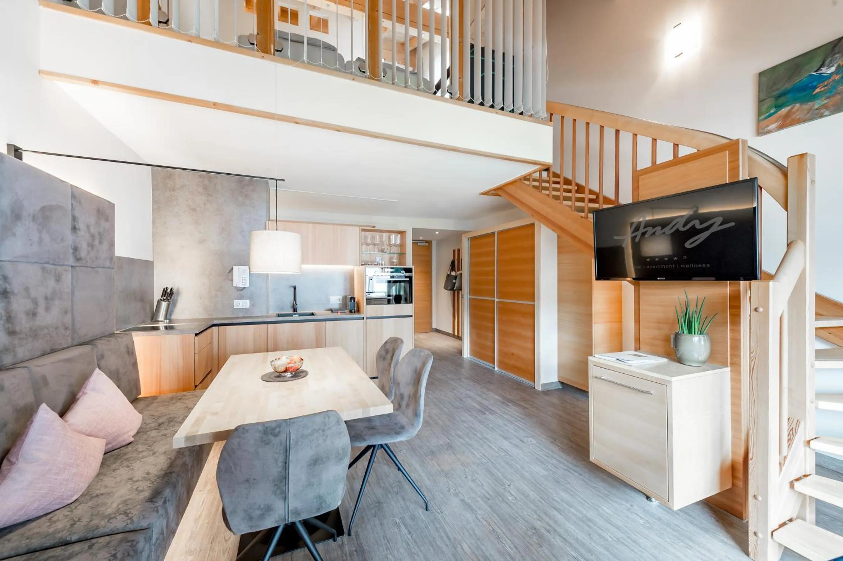 Kitchen or kitchenette in Hotel Andy 4 Sterne Superior