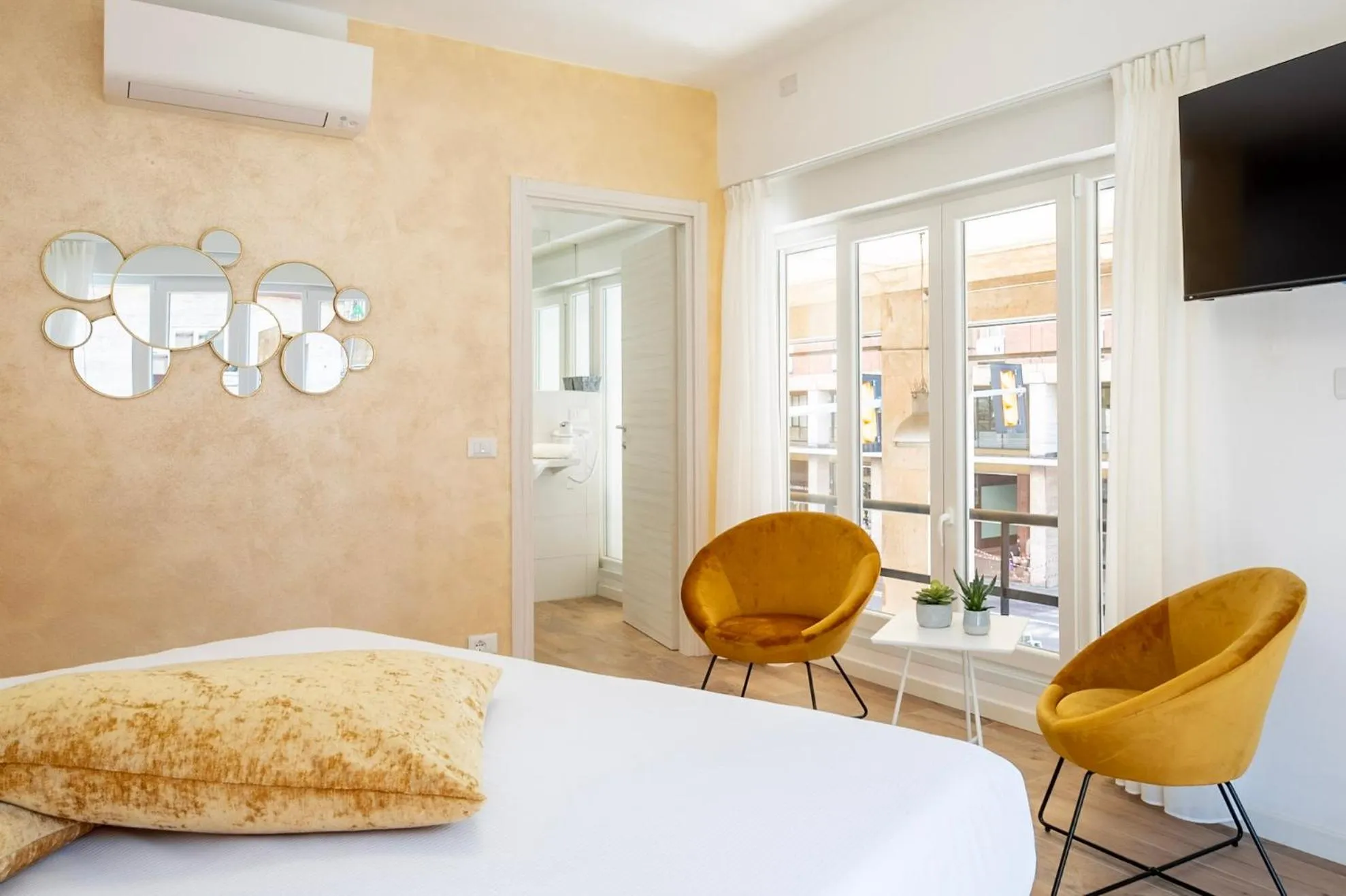 Bed in Marconi28suites